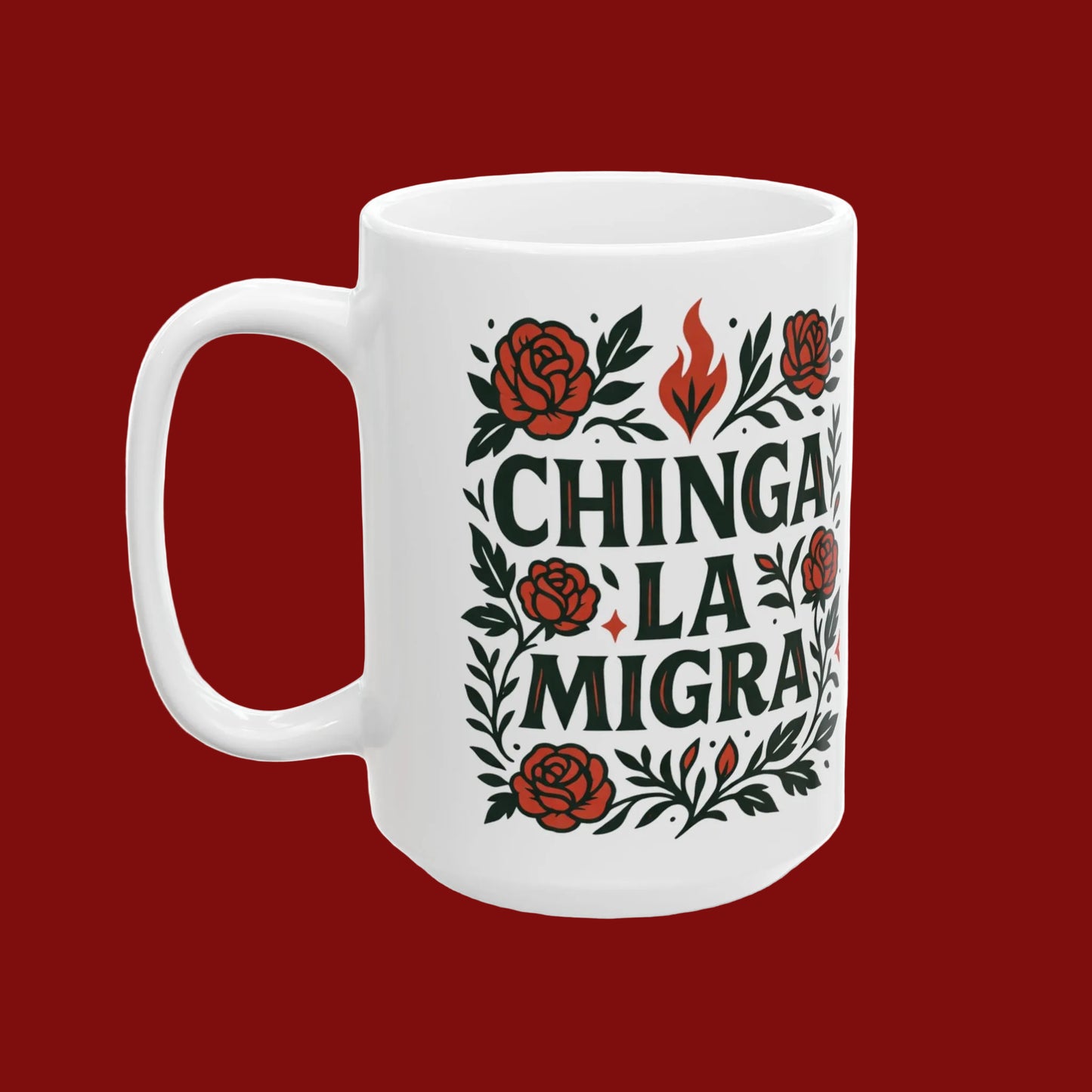 Chinga La Migra La Resistencia Coffee Mug | Protest Edition Immigration Ice Justice | Latino Pride Viral | 11 or 15 Ounces