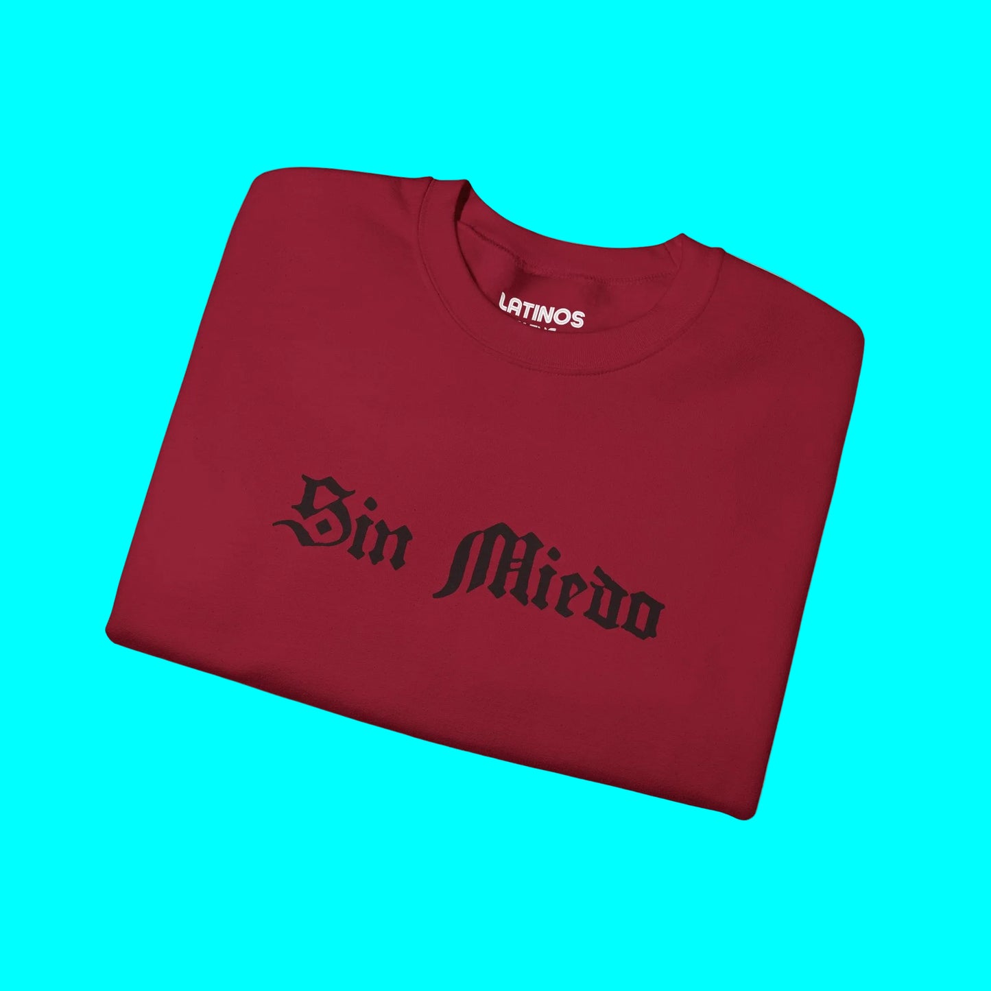 Sin Miedo Without Fear Crewneck Sweatshirt | Fleece-Lined Viral Latino Empowerment Protest Pride | 3 Colors