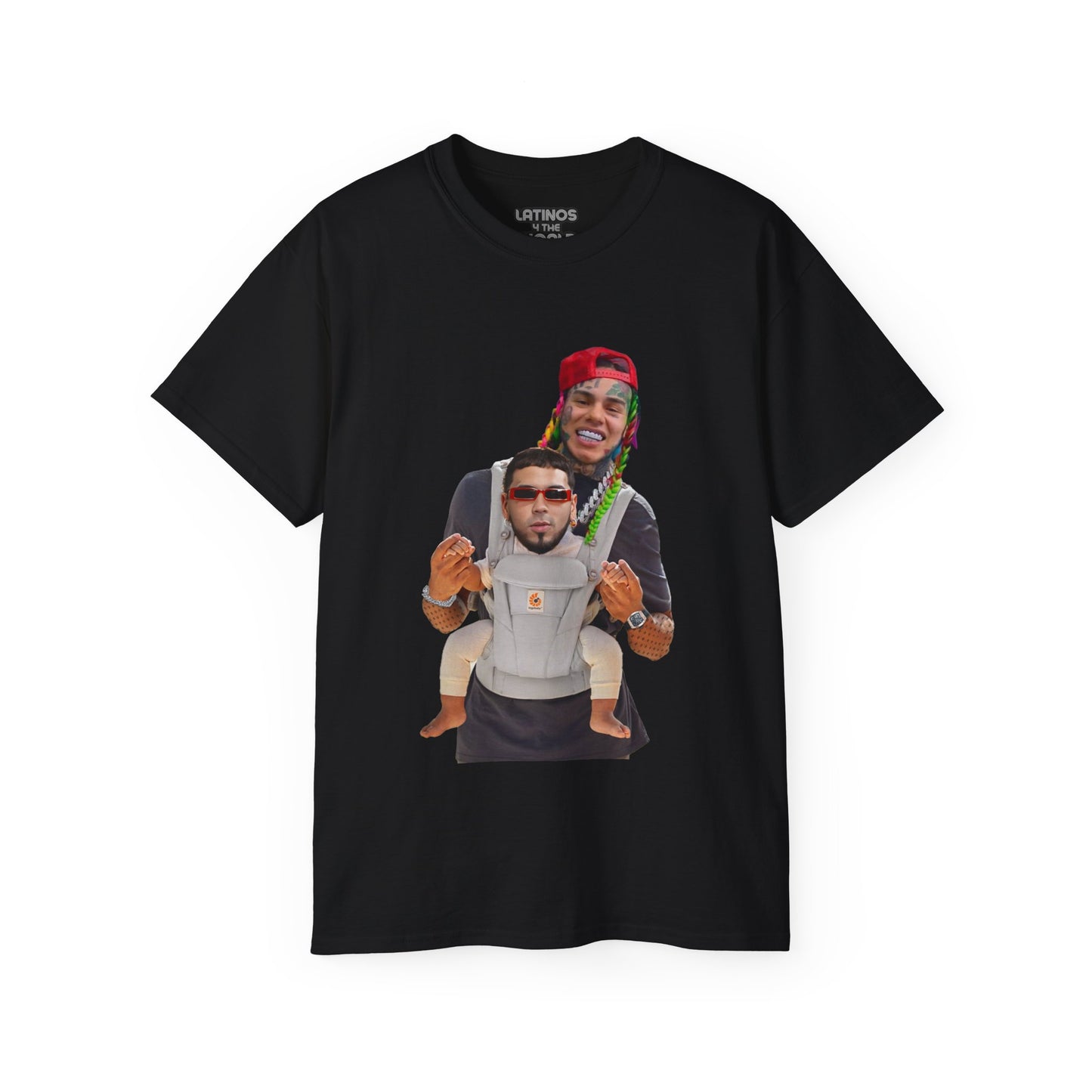 Tekashi 69 Tee | Beef with Anuel AA 6ix9ine Daddy Baby Carriage Design | 5 Colors | Heavy Cotton - Latinos 4 The World