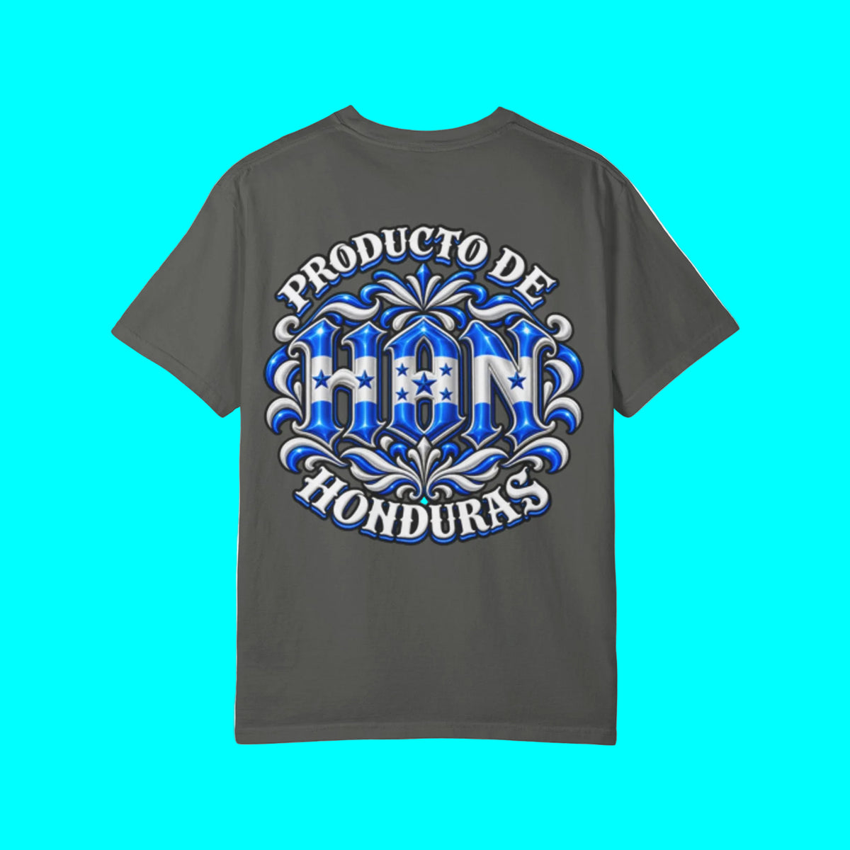 Producto De Honduras Heritage T-shirt | Old English Style, HON Hondureño Culture | Heavyweight Cotton