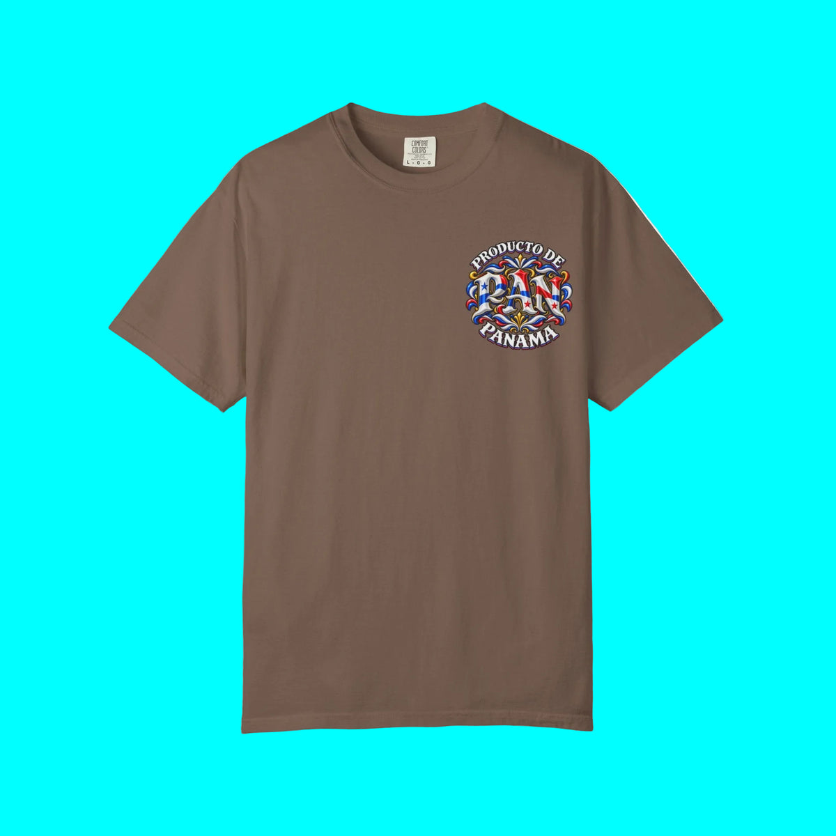 Producto De Panama Heritage T-shirt | Old English Style, PAN Panameños Culture | Heavyweight Cotton