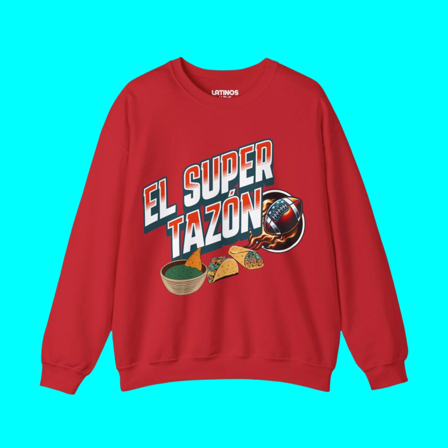 El Super Tazón Football Fleece Lined Crewneck | Viral Funny Latino Sports | 3 Colors