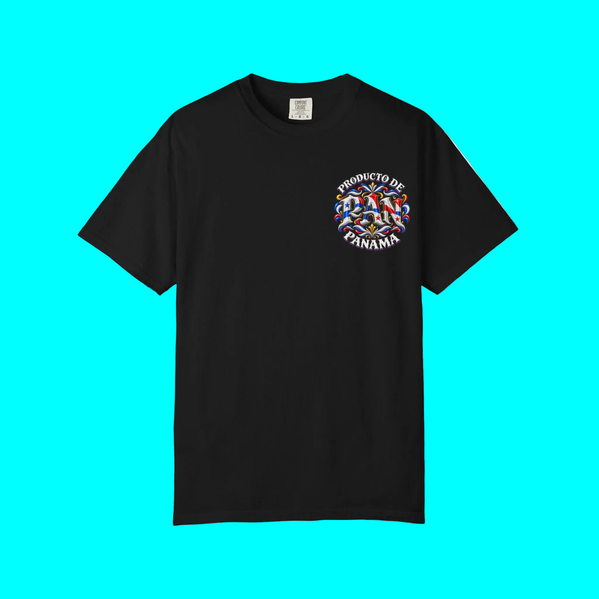 Producto De Panama Heritage T-shirt | Old English Style, PAN Panameños Culture | Heavyweight Cotton