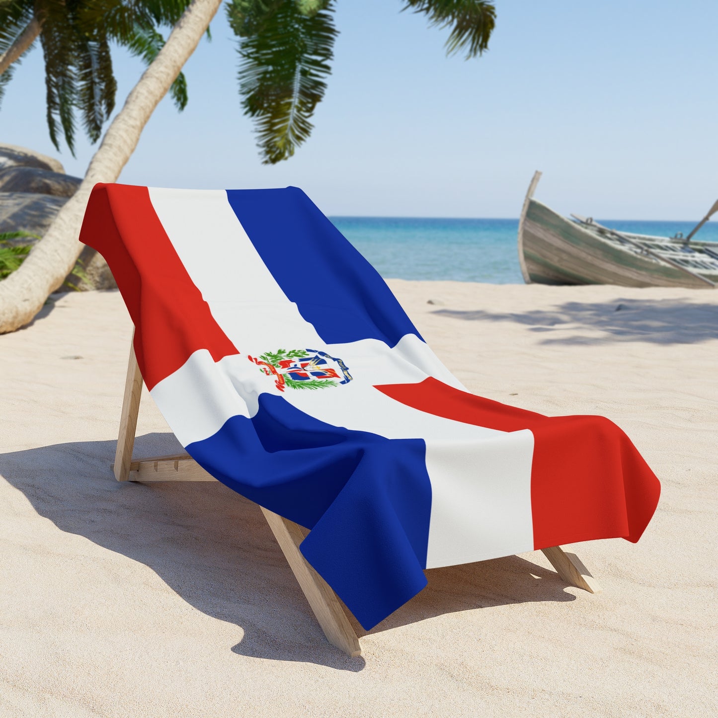 Dominican Republic Flag Beach Towel | Quality Long Lasting - 2 Sizes | Dominican Pride, Gift for Dominicans - Latinos 4 The World