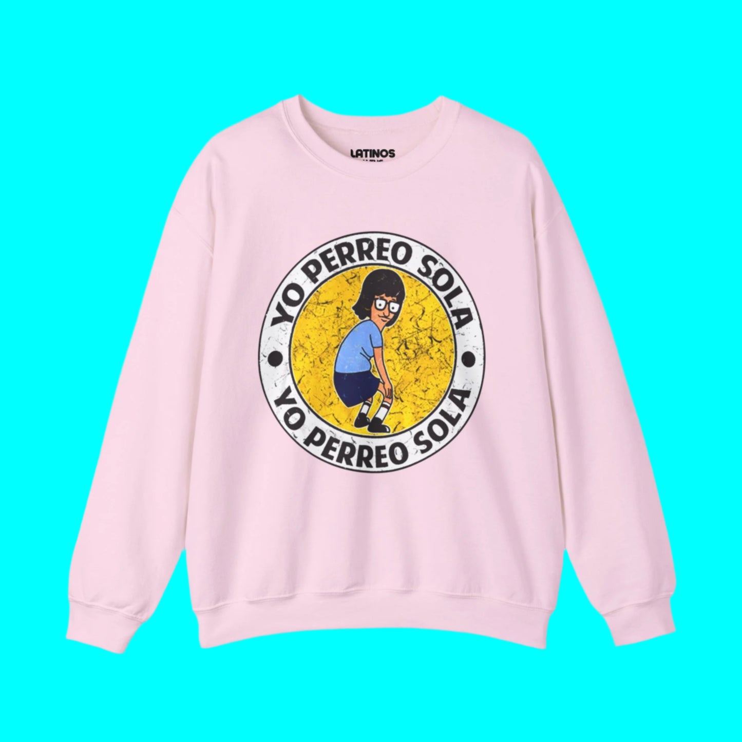 Yo Perreo Sola Comfy Crewneck Sweater | Dancing Bunny Lyric | Reggaeton Tees | 3 Colors