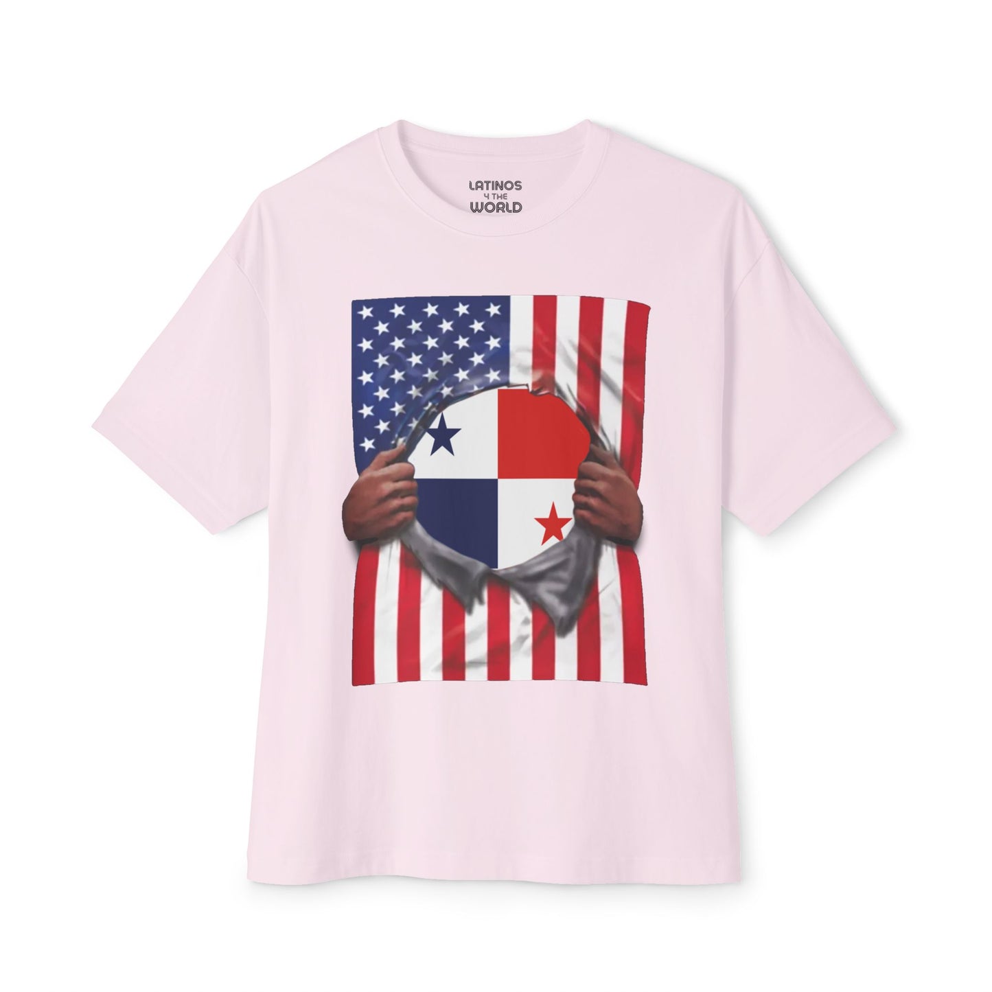 Panama Flag + USA Flag Pride T-shirt | Panamanian + American Flag Rip 4th Of July | Funny Viral Latino Tees | Unisex - 4 Colors