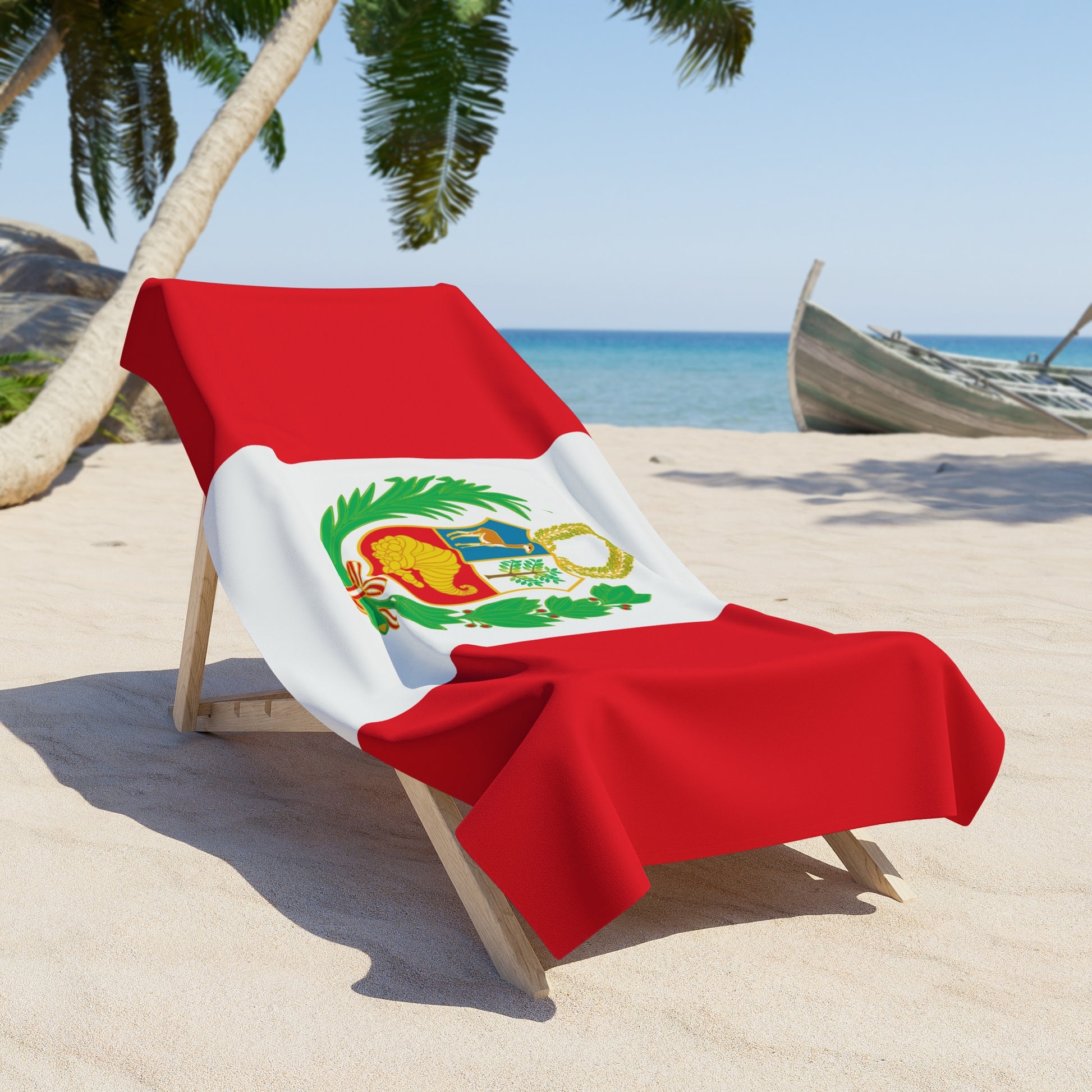 PERU Flag Beach Towel | Quality & Long Lasting - 2 Sizes | Peruvian Pride | Gift for Peruvians - Latinos 4 The World