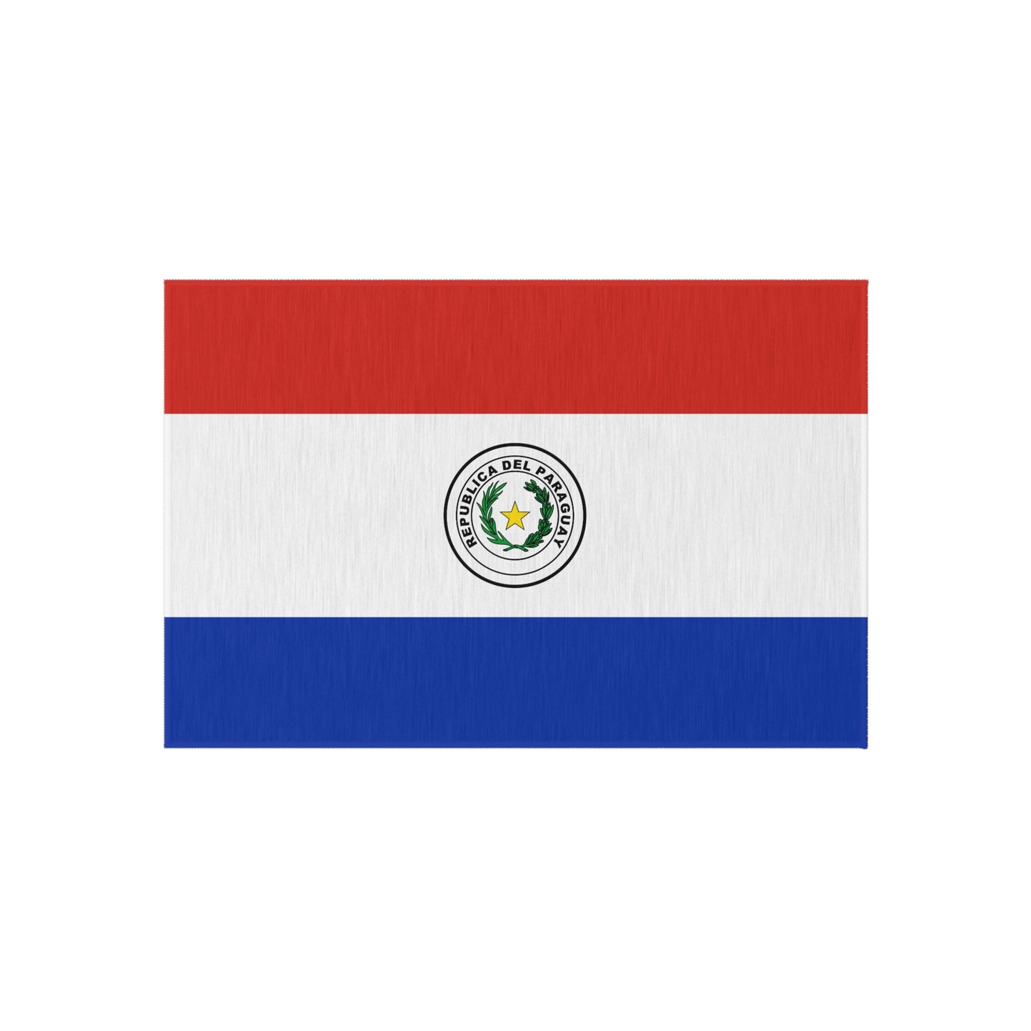 Flag Of Paraguay Outdoor Non-Slip Door Mat | Asuncion | Ciudad Del Este | San Lorenzo | Gift for Paraguayans | 24"x36"