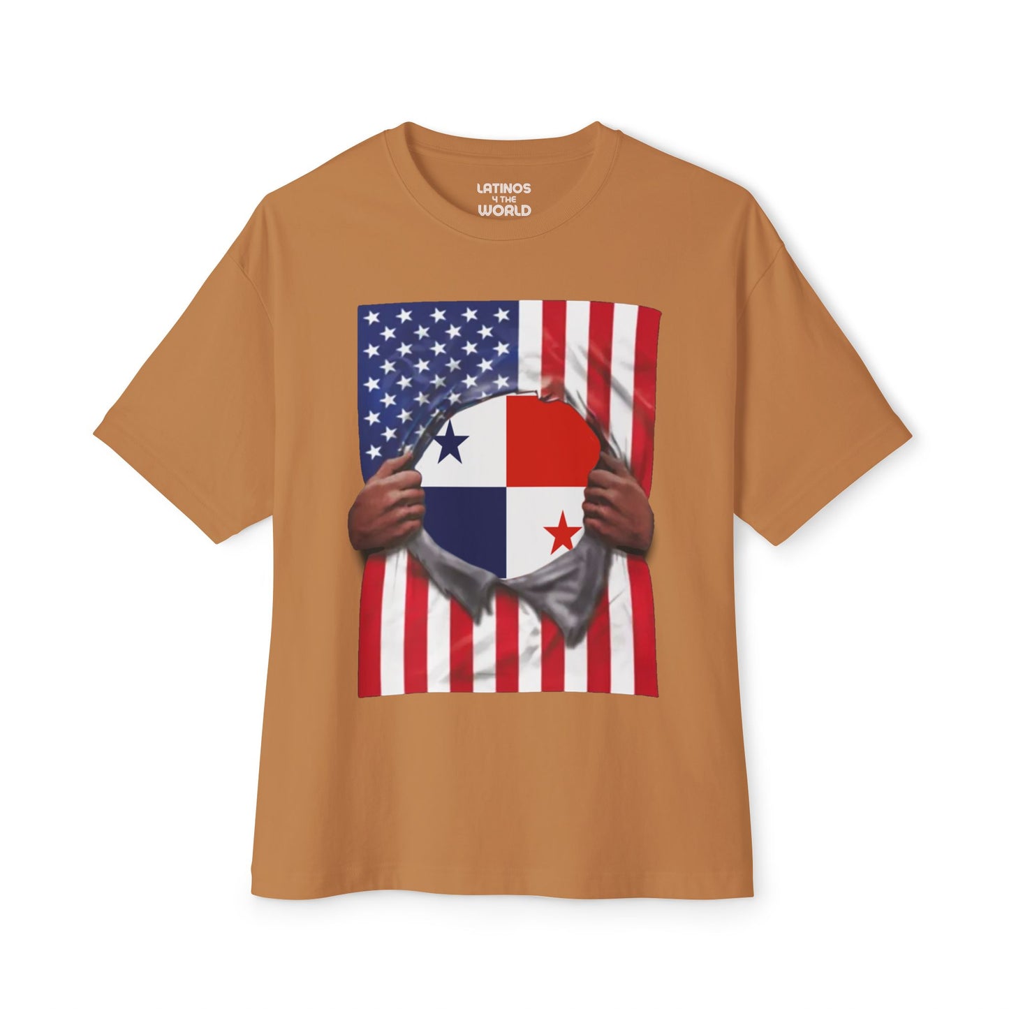 Panama Flag + USA Flag Pride T-shirt | Panamanian + American Flag Rip 4th Of July | Funny Viral Latino Tees | Unisex - 4 Colors