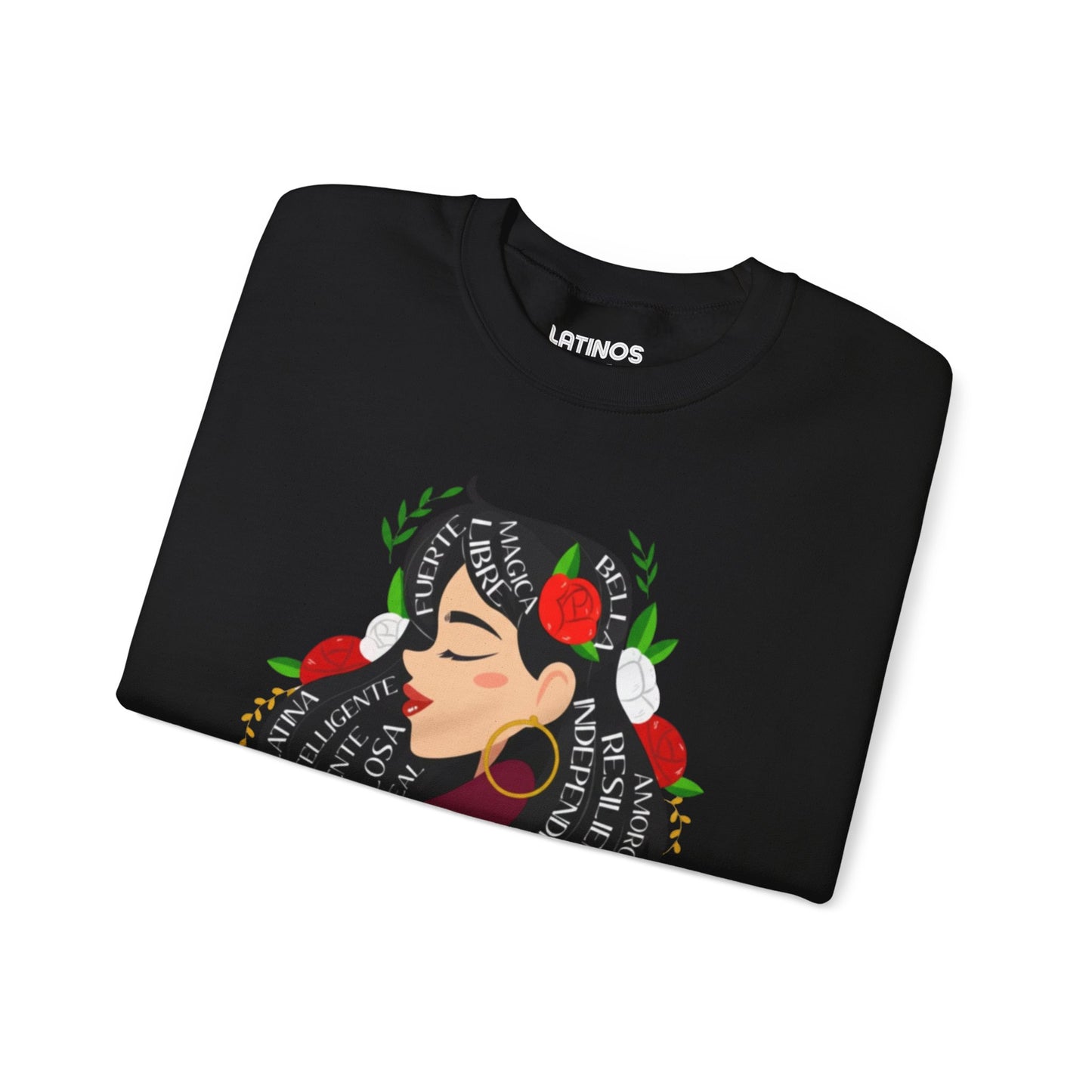 Soy Mujer (Bella, Leal, Latina, Valiente) Female Empowerment Sweatshirt | Fleece-Lined | Dia De La Madre, Mother's Day