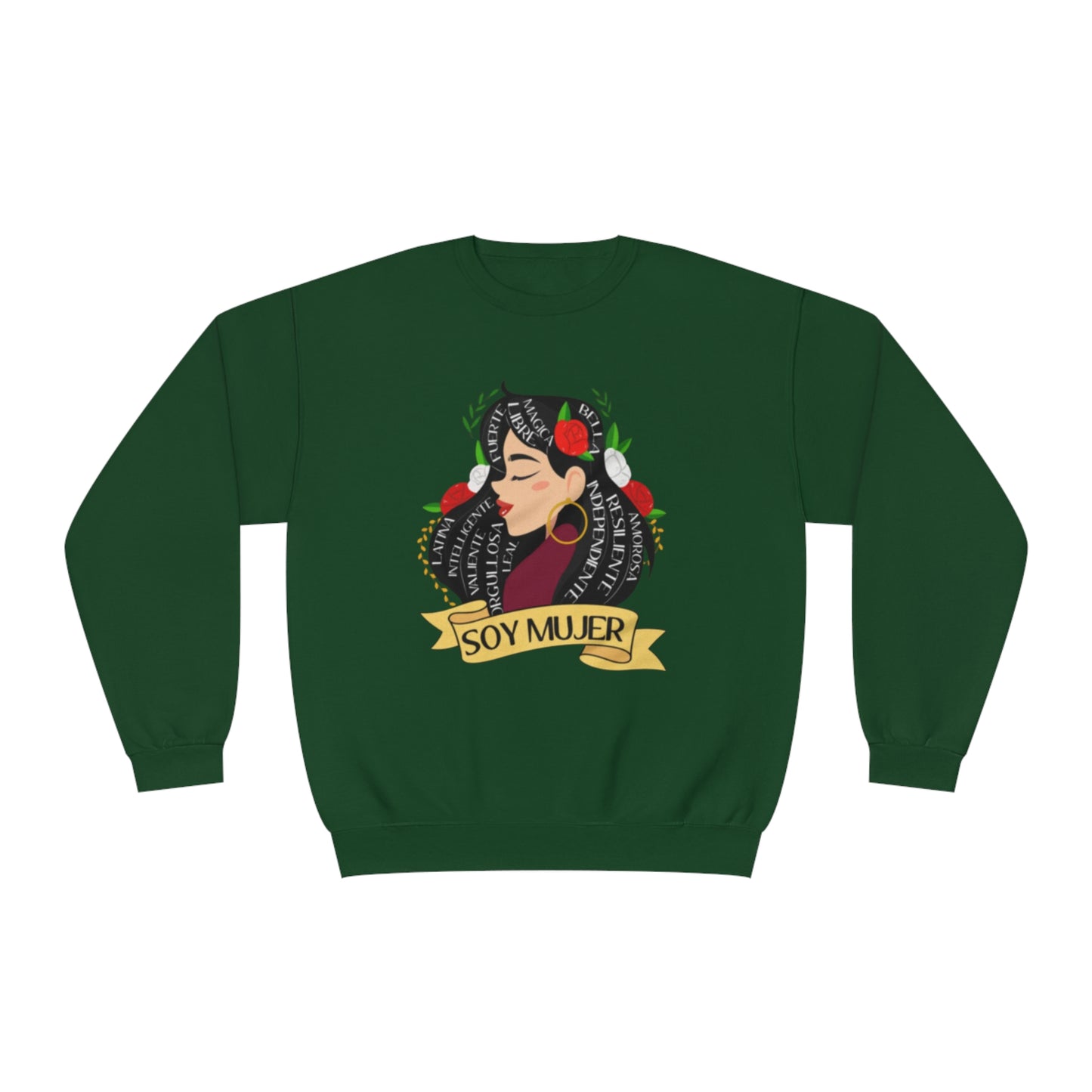 Soy Mujer (Bella, Leal, etc) Crewneck Sweatshirt | Fleece-Lined Crewneck | 5 Colors Available - Latinos 4 The World