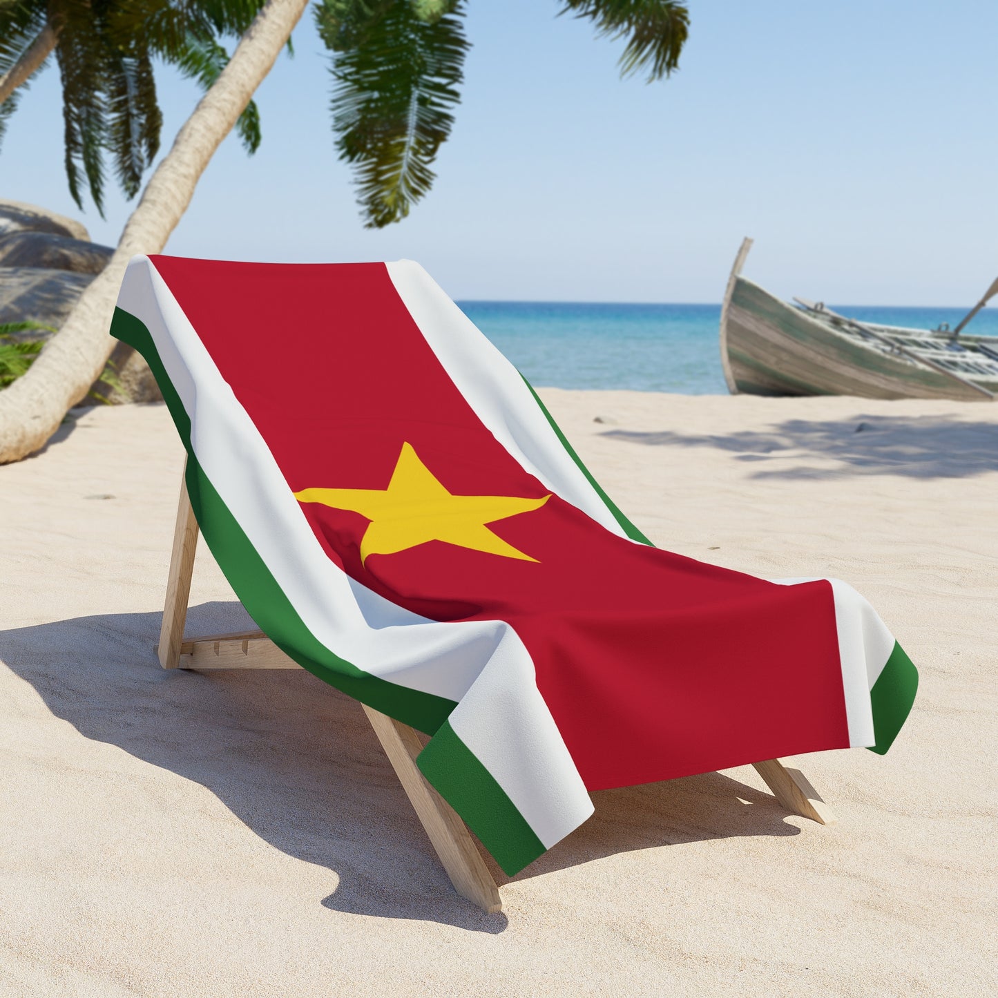 Suriname Flag Beach Towel | Quality & Long Lasting - 2 Sizes | Suriname Pride | Gift for Surinamese - Latinos 4 The World