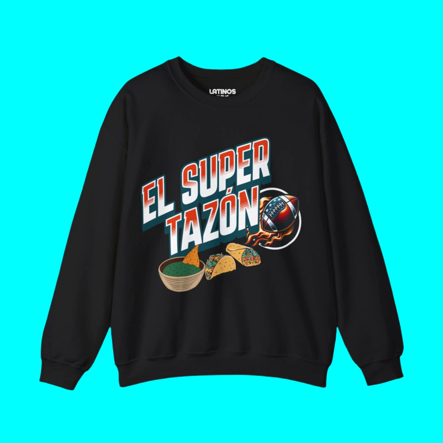 El Super Tazón Football Fleece Lined Crewneck | Viral Funny Latino Sports | 3 Colors