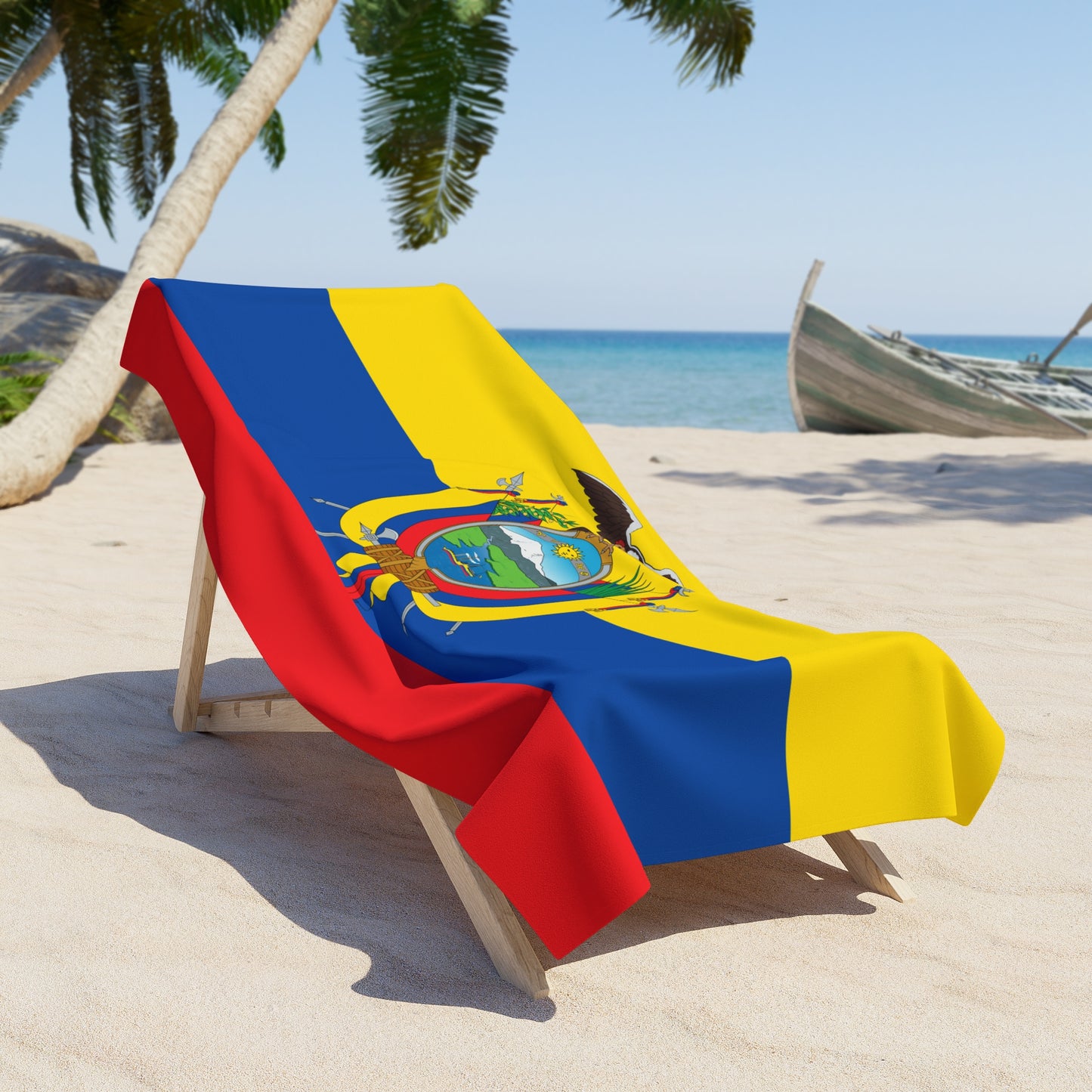 ECUADOR Flag Beach Towel | Quality & Long Lasting - 2 Sizes | Ecuadorian Pride | Gift for Ecuadorians - Latinos 4 The World