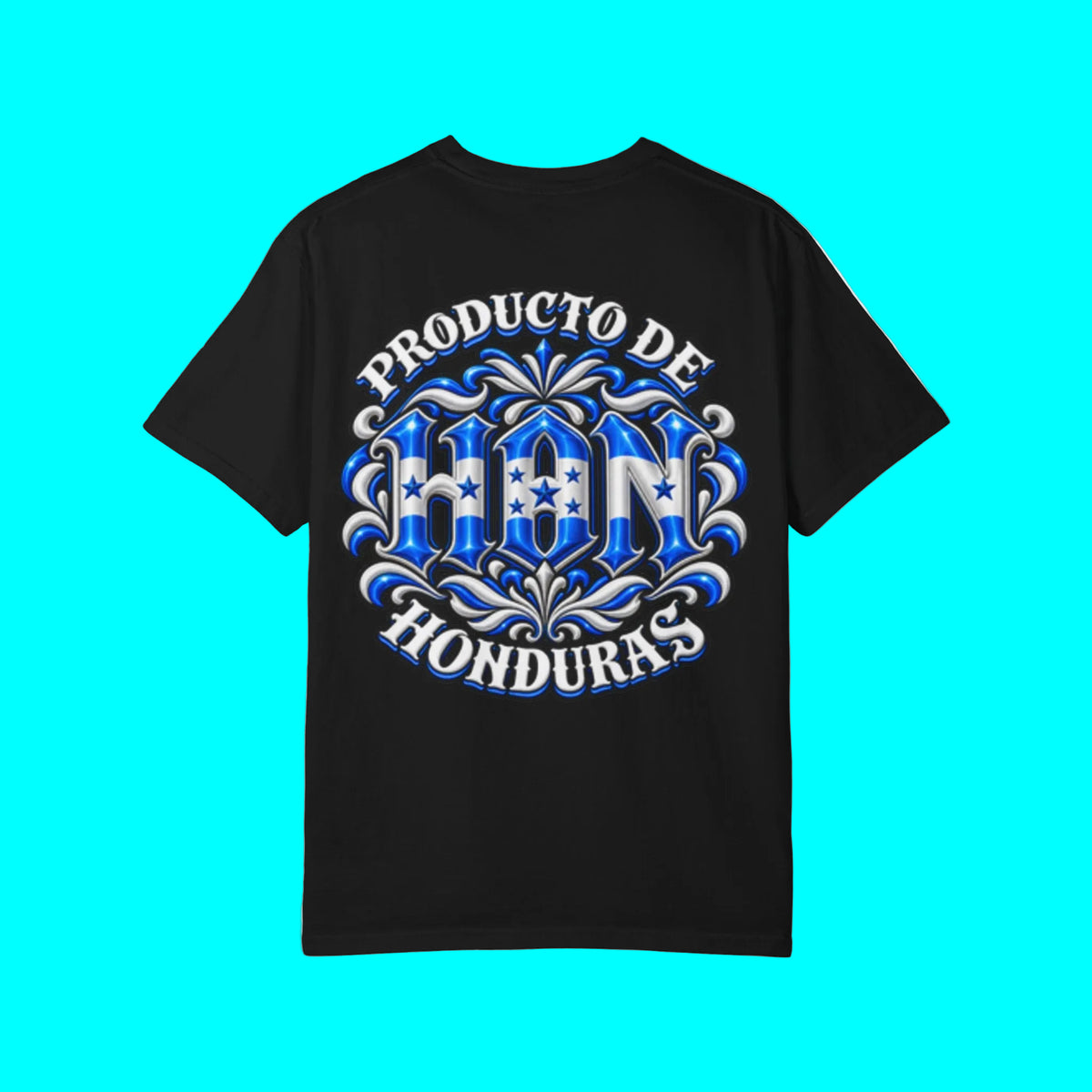 Producto De Honduras Heritage T-shirt | Old English Style, HON Hondureño Culture | Heavyweight Cotton