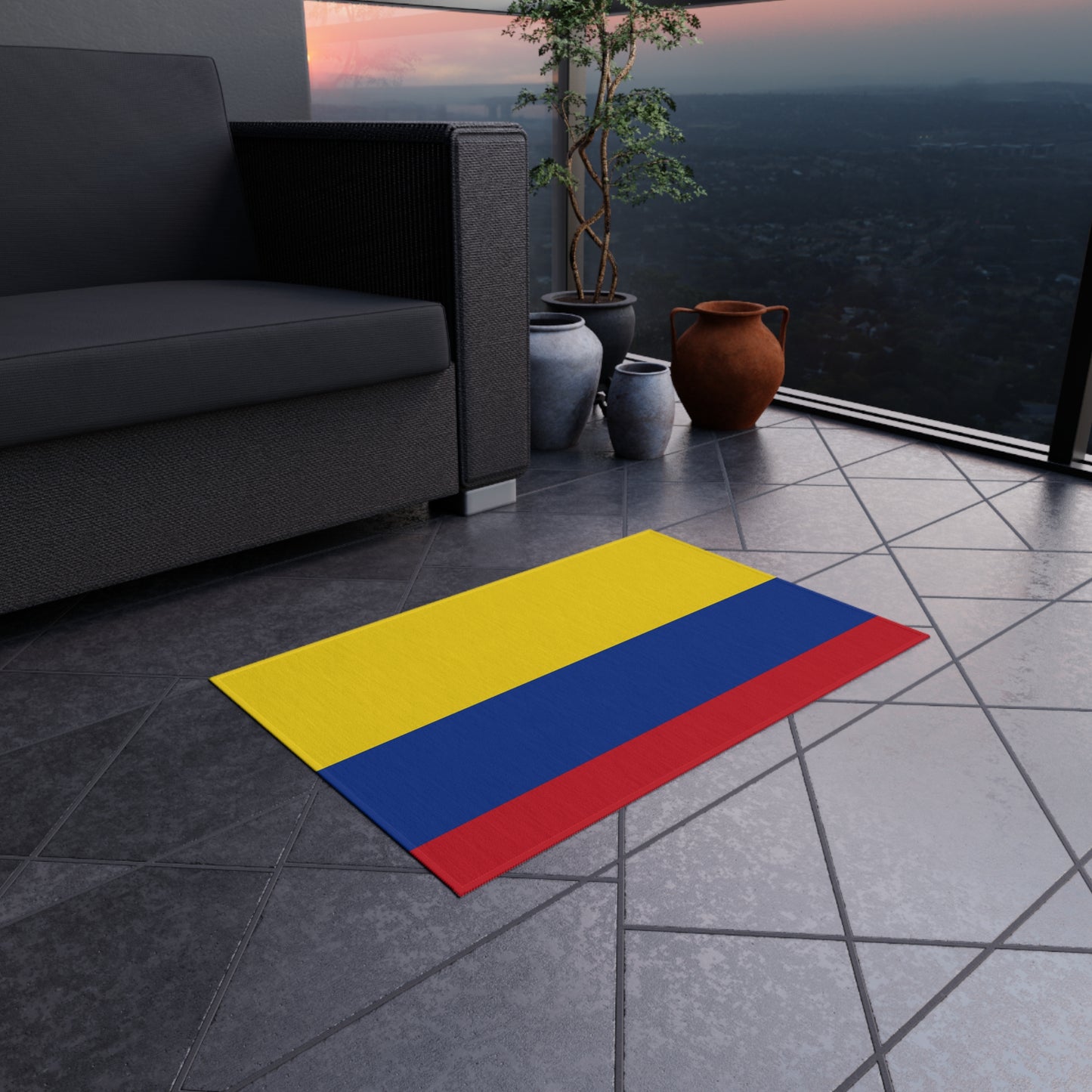 Flag Of Colombia Outdoor Non-Slip Door Mat | Copa America Finalist | FIFA | 24"x36"