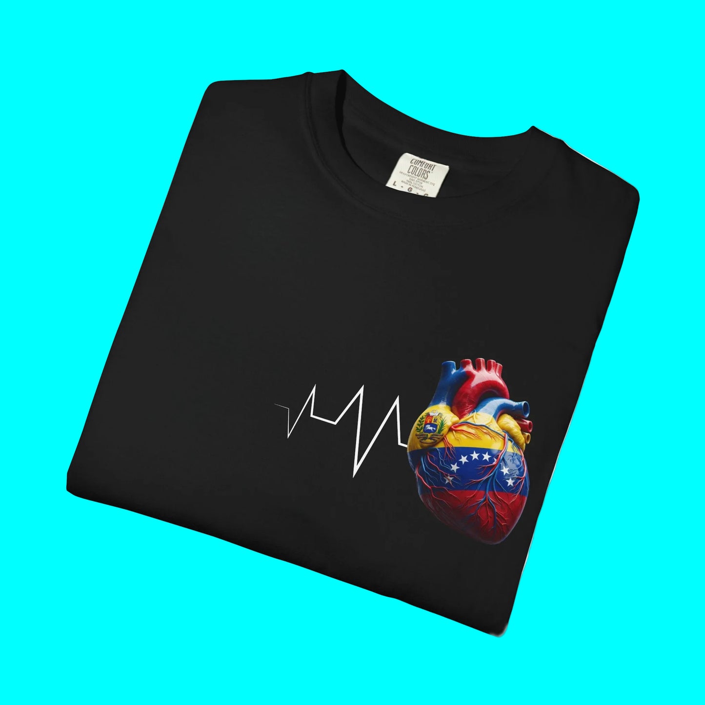 VENEZUELA Always In My Heart T-shirt | Venezuelan Heartbeat Corazon | Latino Pride Funny Viral Tees
