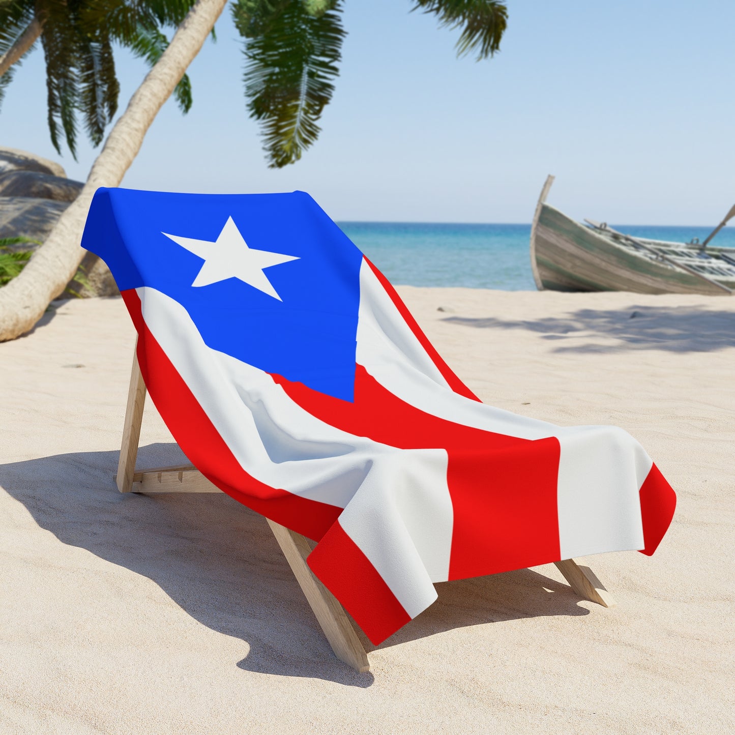 Puerto Rico Flag Beach Towel | Quality & Long Lasting - 2 Sizes | Boricua Pride | Gift for Puerto Ricans - Latinos 4 The World