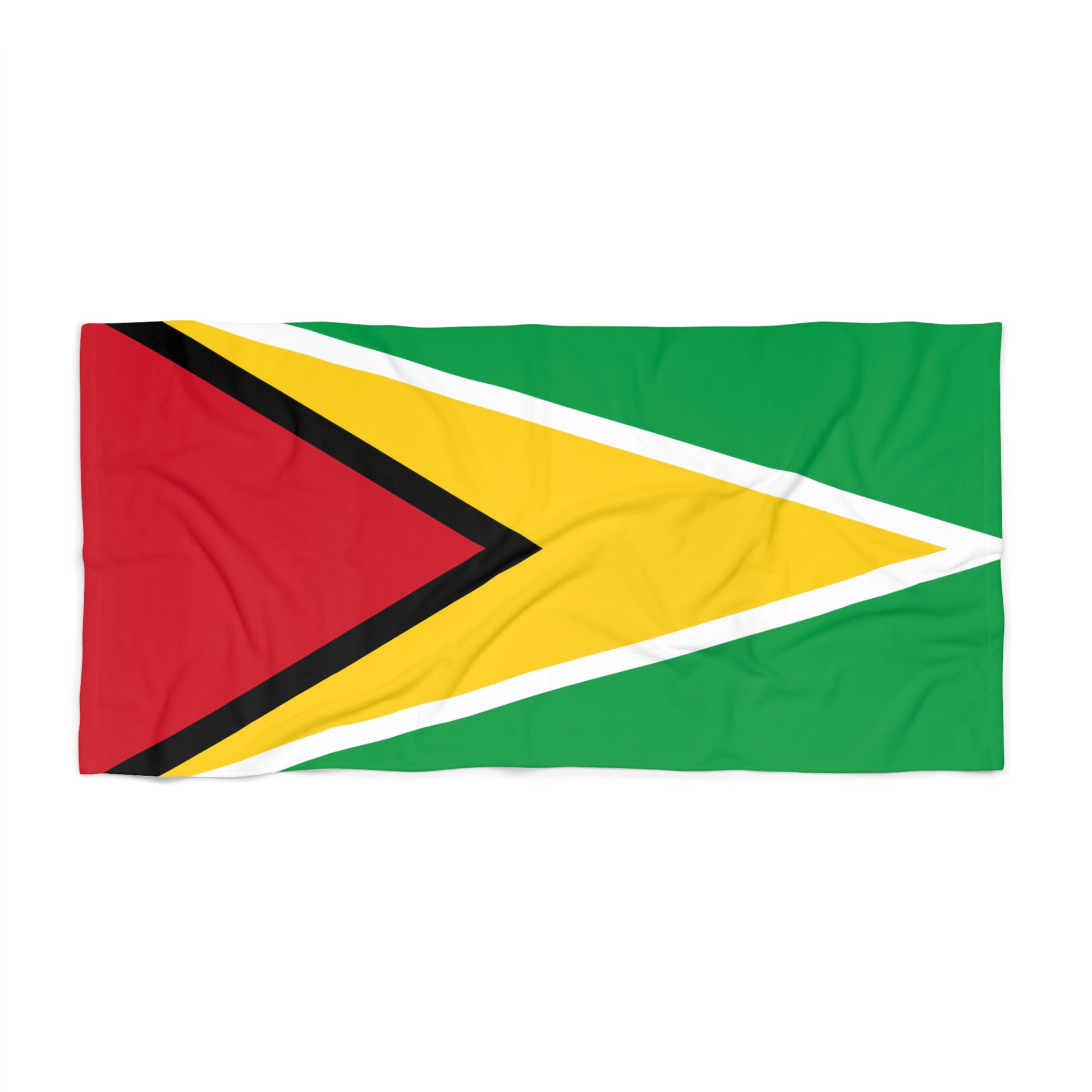 Guyana Flag Beach Towel | Quality & Long Lasting - 2 Sizes | Guyanese Pride | Gift for Guyanans - Latinos 4 The World