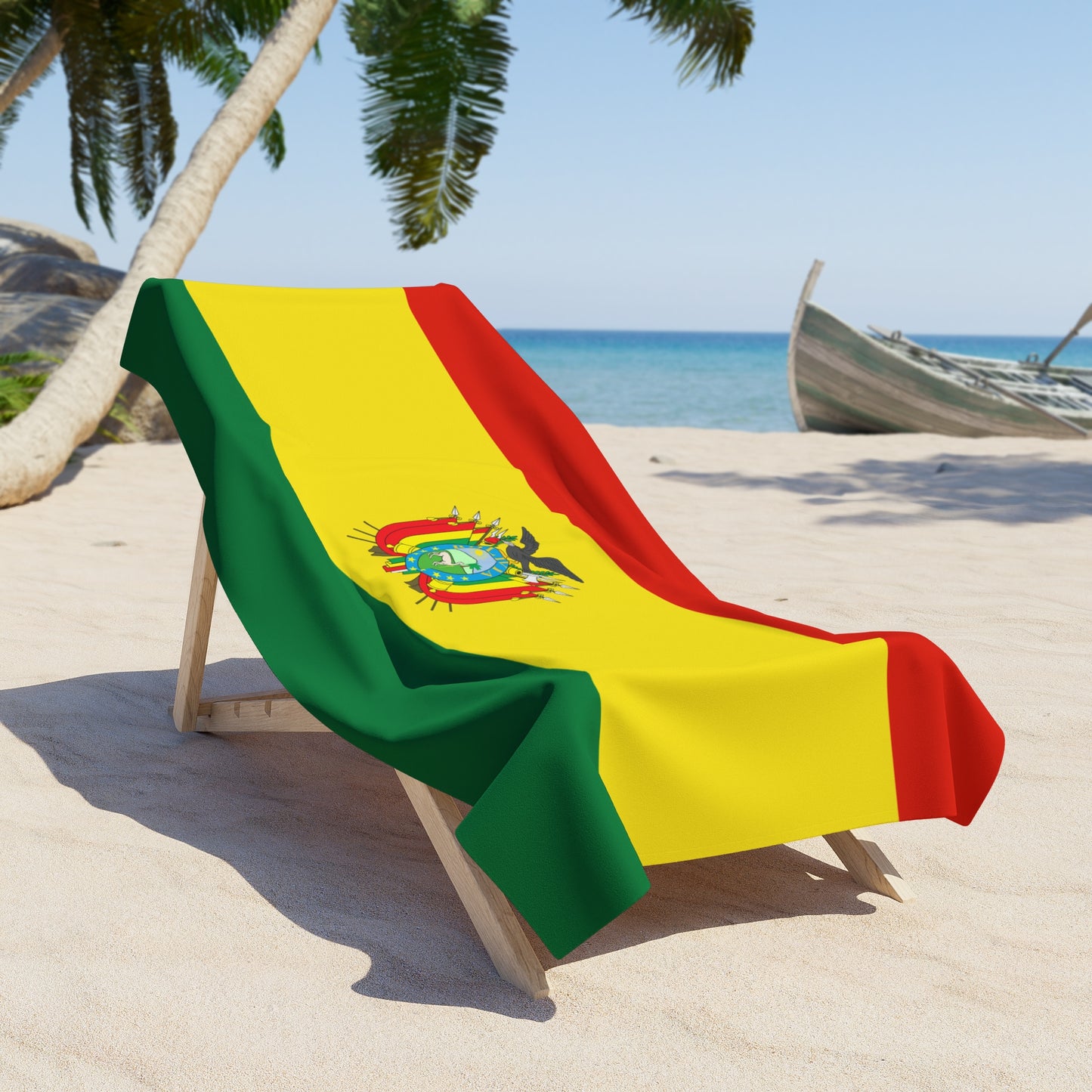 Bolivia Flag Beach Towel | Quality & Long Lasting - 2 Sizes | Bolivian Pride | Gift for Bolivians - Latinos 4 The World