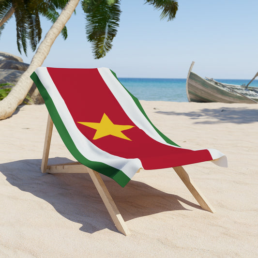 Suriname Flag Beach Towel | Quality & Long Lasting - 2 Sizes | Suriname Pride | Gift for Surinamese - Latinos 4 The World