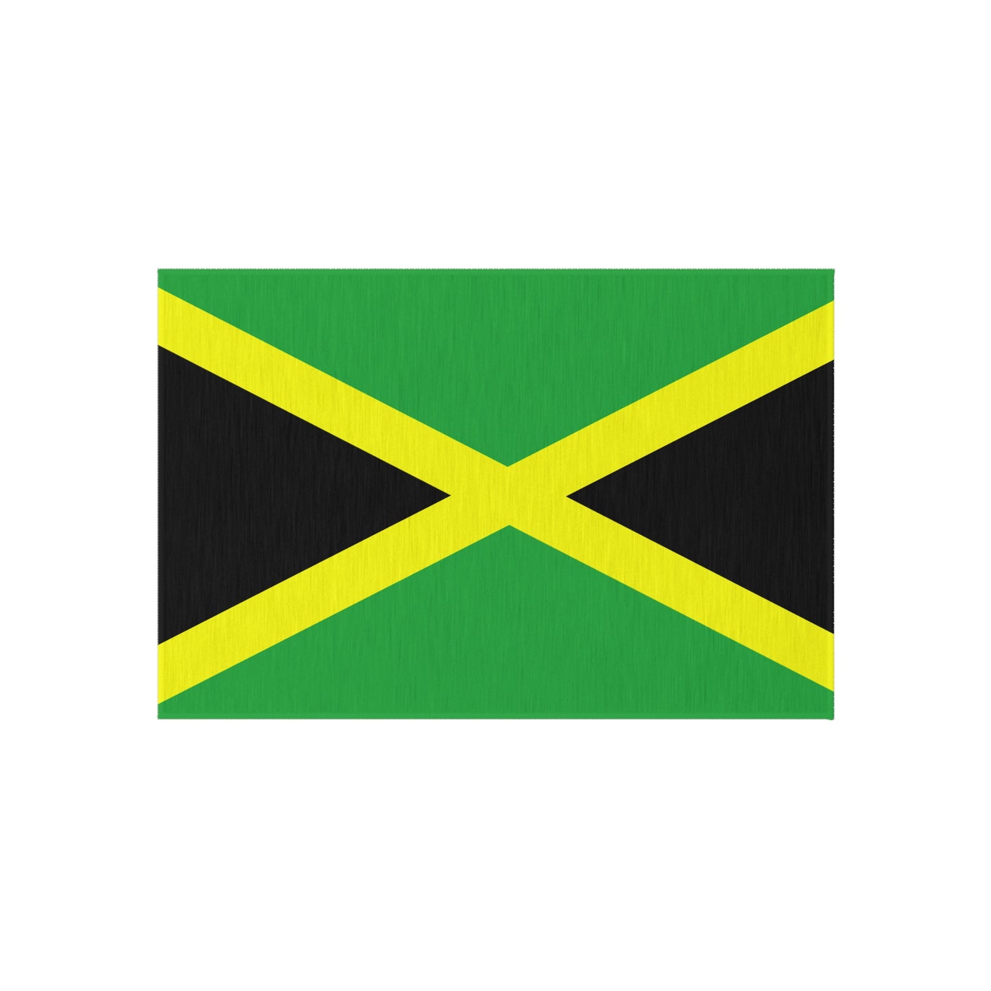 Flag Of Jamaica Outdoor Non-Slip Door Mat | Kingston | Montego Bay | Portmore | 24"x36"