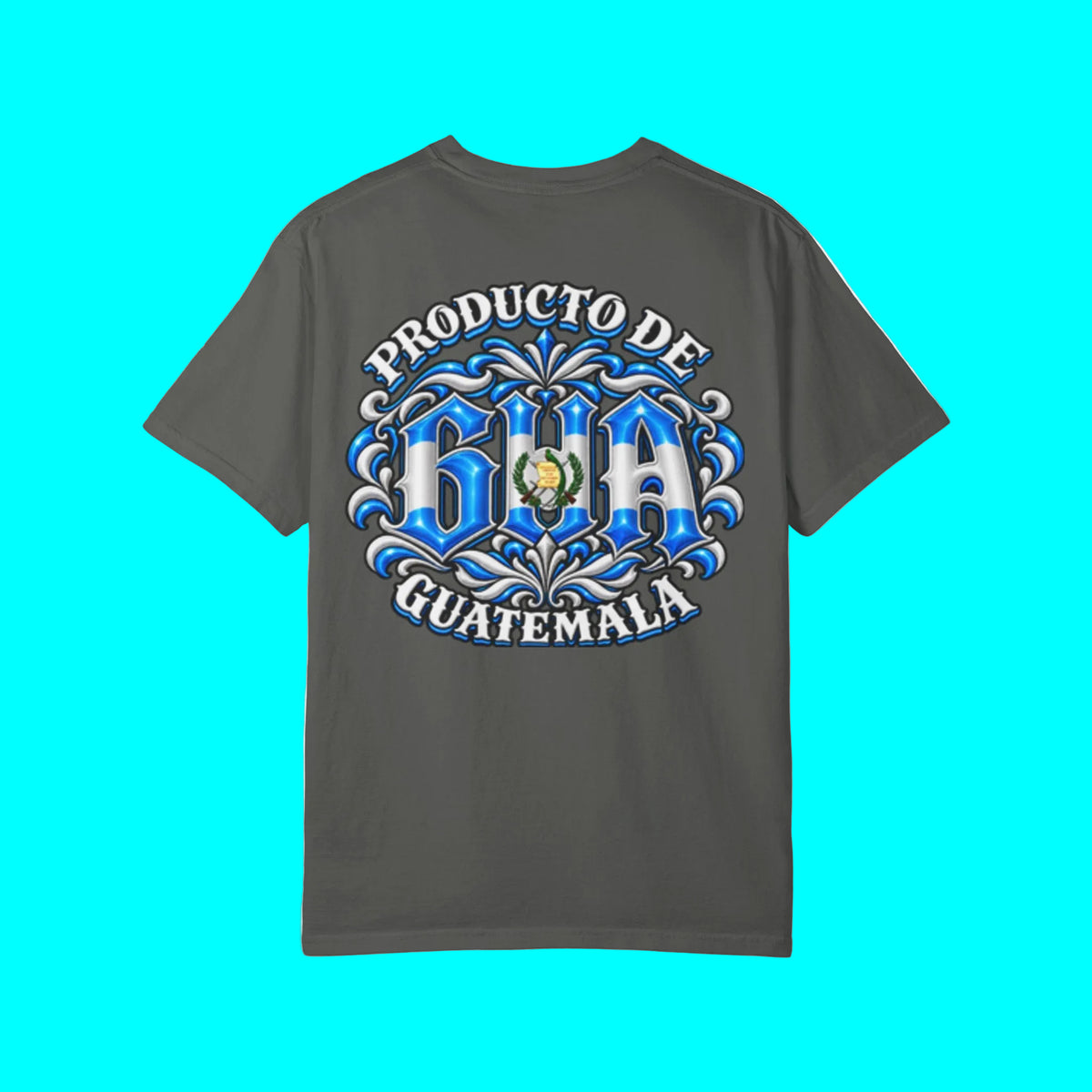 Producto De Guatemala Heritage T-shirt | Old English Style, GUA Guatemalteco Chapin Culture | Heavyweight Cotton