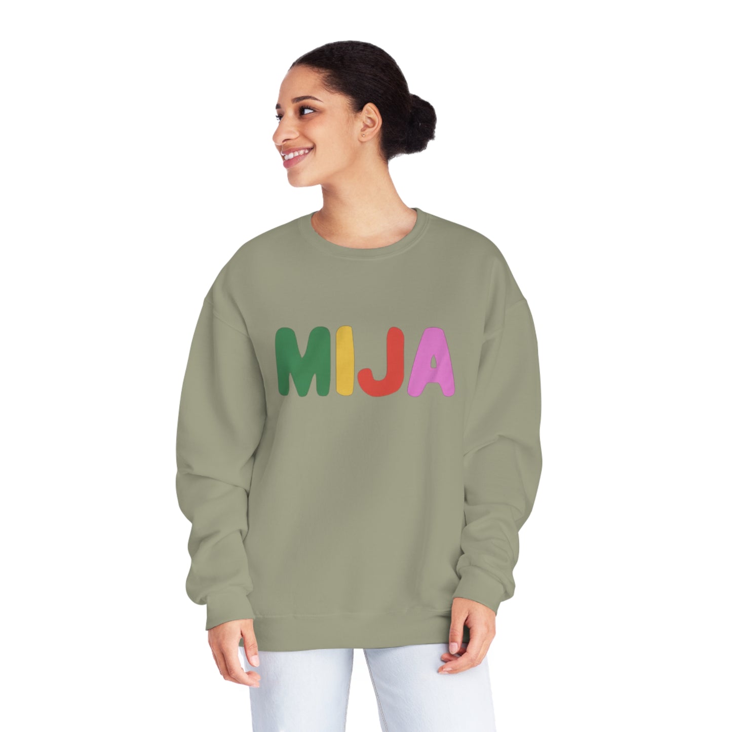 MIJA Crewneck Sweatshirt | Fleece-Lined Crewneck | 4 Colors Available - Latinos 4 The World