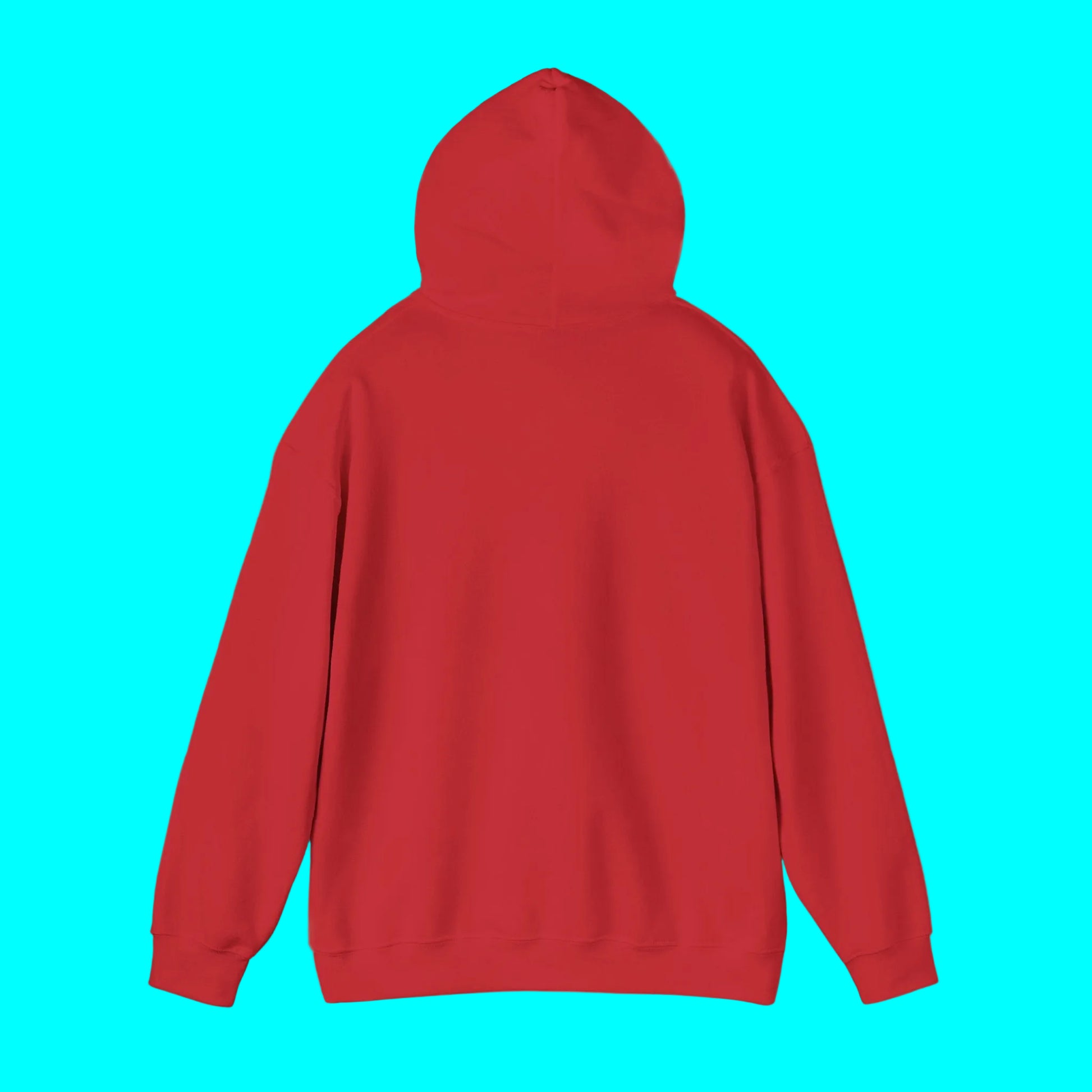 Red hoodie on a white background