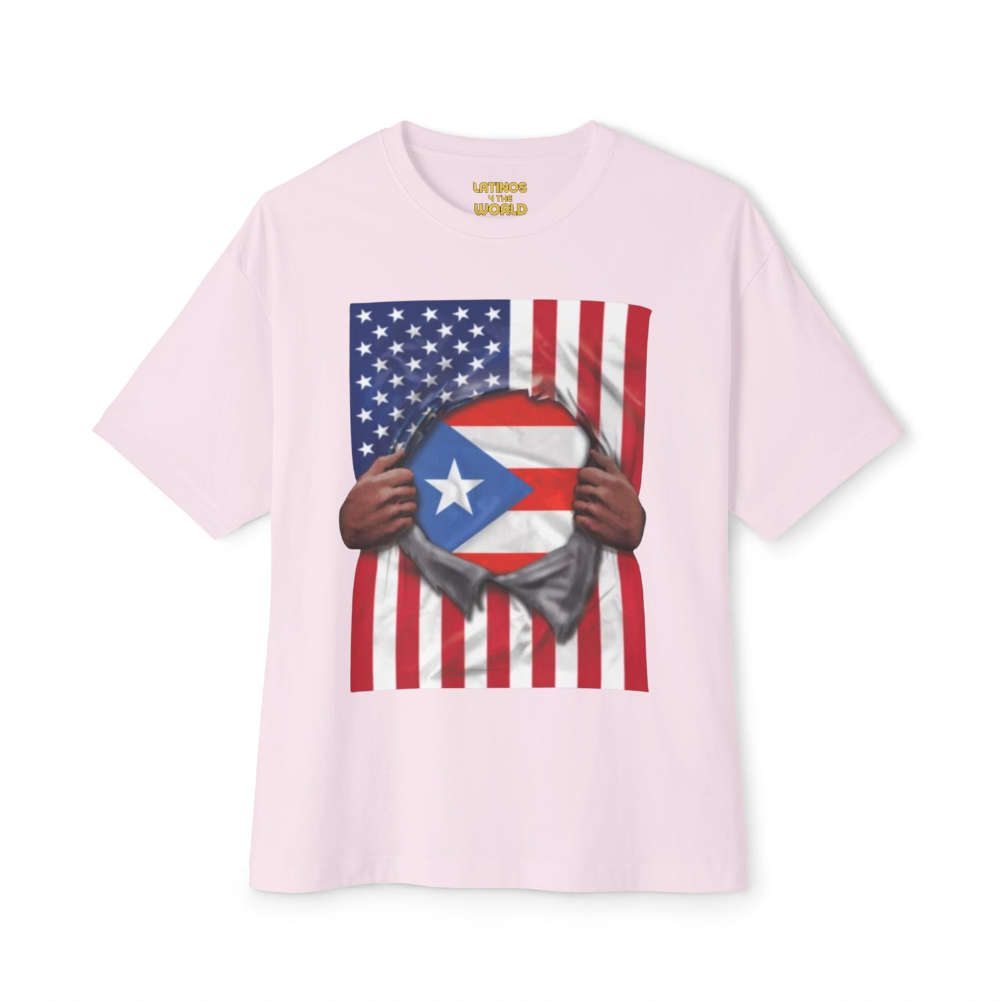 Puerto Rico Flag + USA Flag Pride T-shirt | Boricua Puerto Rican + American Pride 4th Of July | Funny Viral Latino Tees | Unisex - 4 Colors