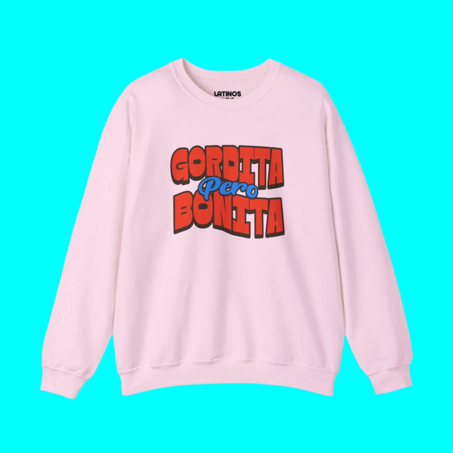 Gordita Pero Bonita Cozy Crewneck Sweater | Funny Viral Latino Meme | 3 Colors