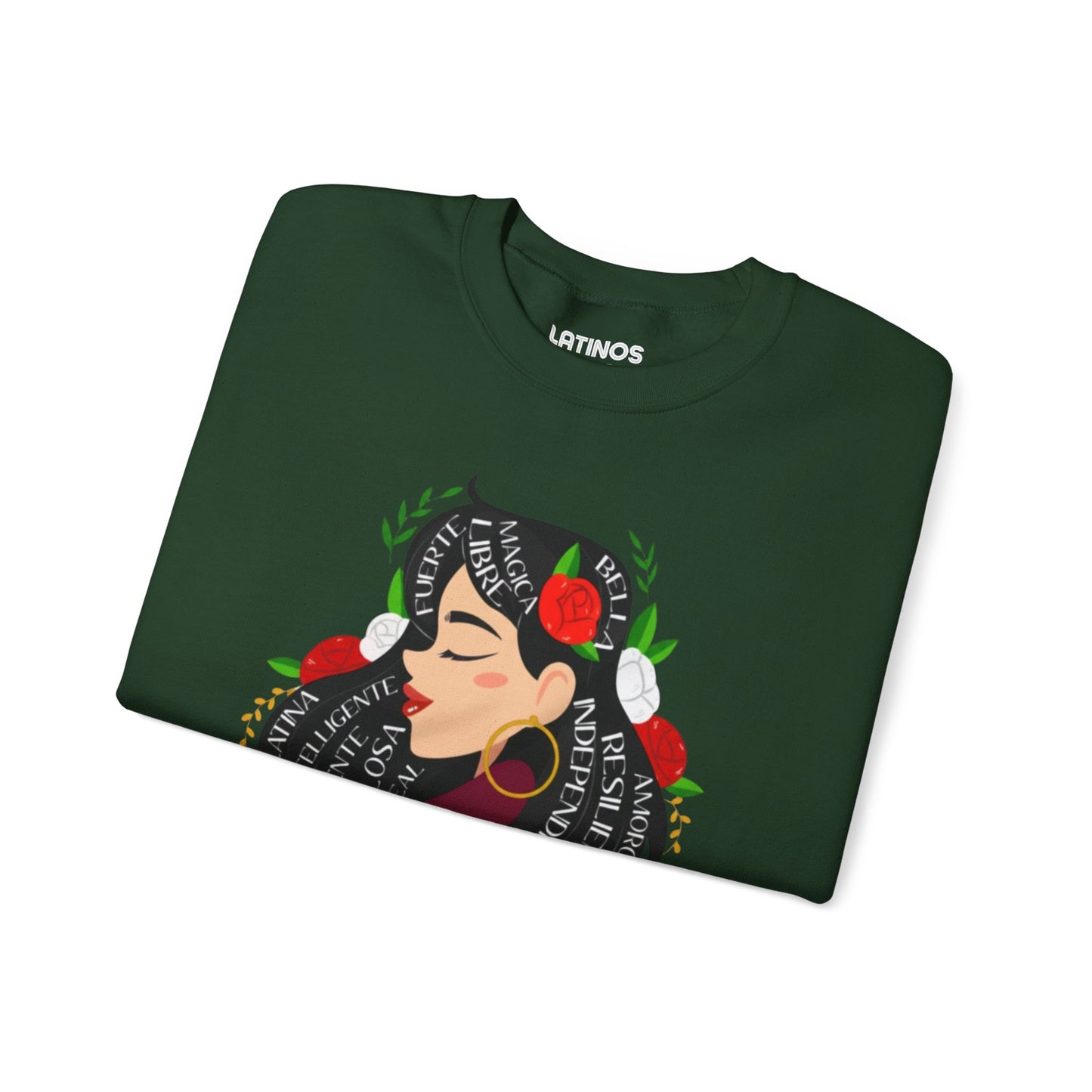 Soy Mujer (Bella, Leal, Latina, Valiente) Female Empowerment Sweatshirt | Fleece-Lined | Dia De La Madre, Mother's Day