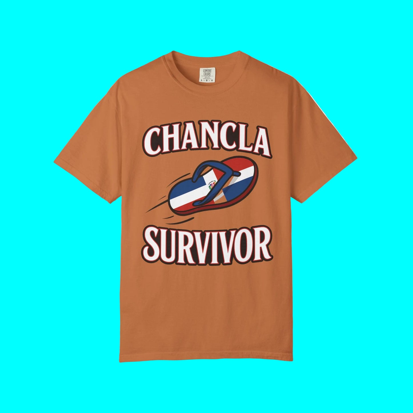 Dominican Republic Chancla Survivor T-shirt | Chancleta Joke Design Latino Pride Funny Viral Tees | DR | Unisex