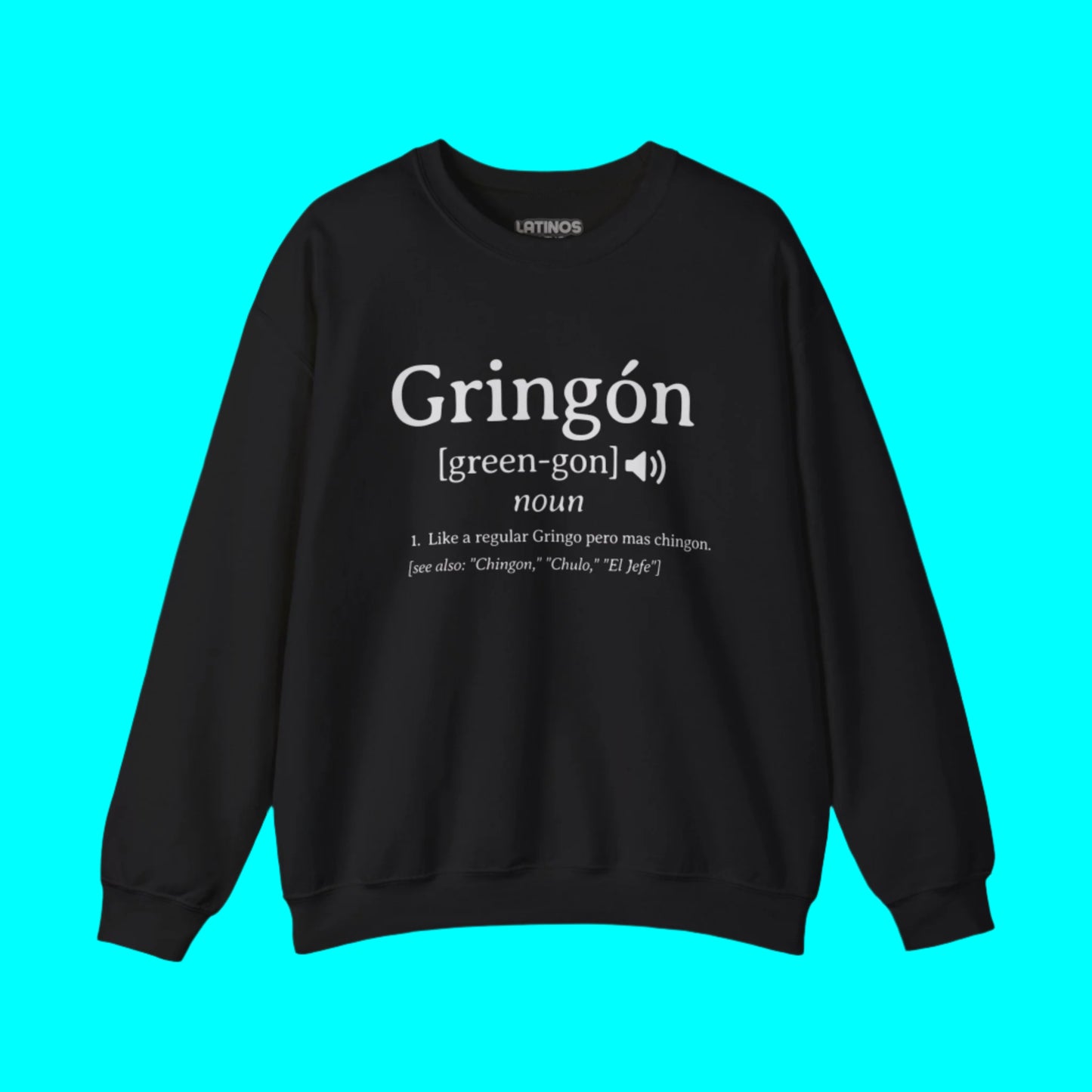 Gringon Fleece-Lined Crewneck Sweater | For the Gringos Mas Chingon Joke Latinos | 3 Colors