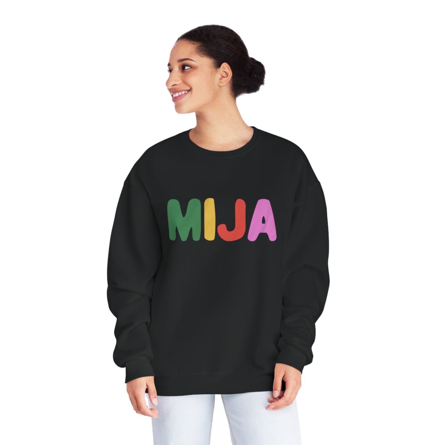 MIJA Crewneck Sweatshirt | Fleece-Lined Crewneck | 4 Colors Available - Latinos 4 The World