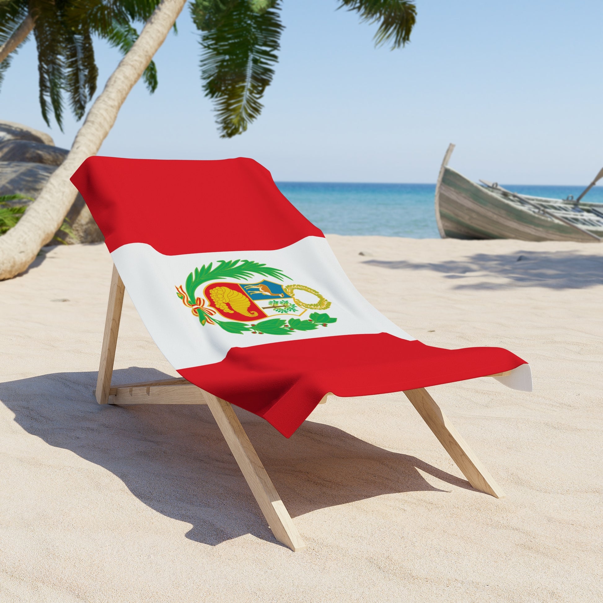 PERU Flag Beach Towel | Quality & Long Lasting - 2 Sizes | Peruvian Pride | Gift for Peruvians - Latinos 4 The World