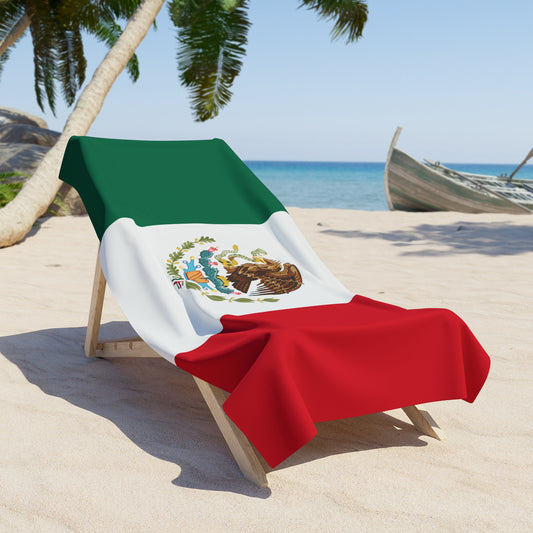 Mexico Flag Beach Towel | Quality & Long Lasting - 2 Sizes | Mexican Pride | Gift for Mexicans - Latinos 4 The World