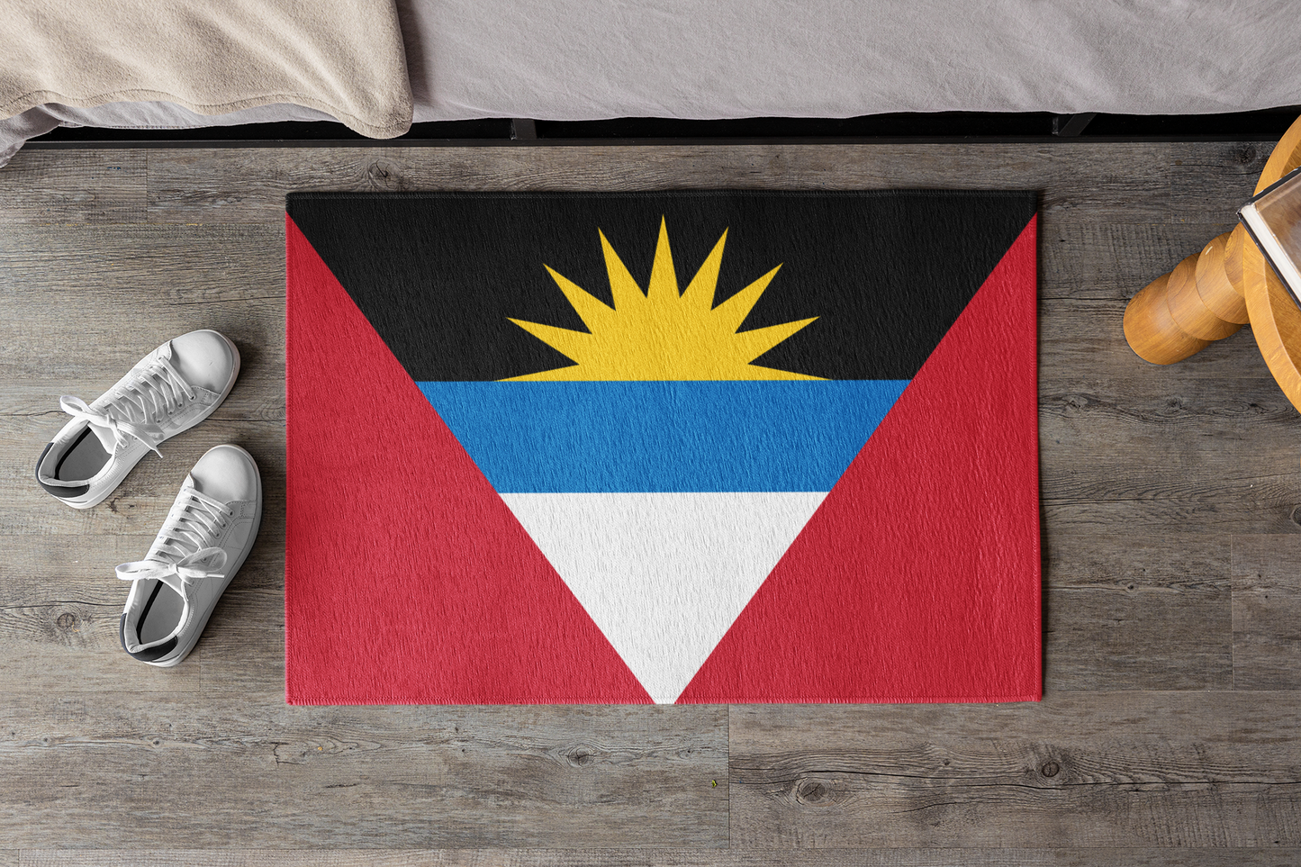 Flag Of Antigua and Barbuda Outdoor Non-Slip Door Mat | Saint John's | Antiguan Liberta | 24"x36"