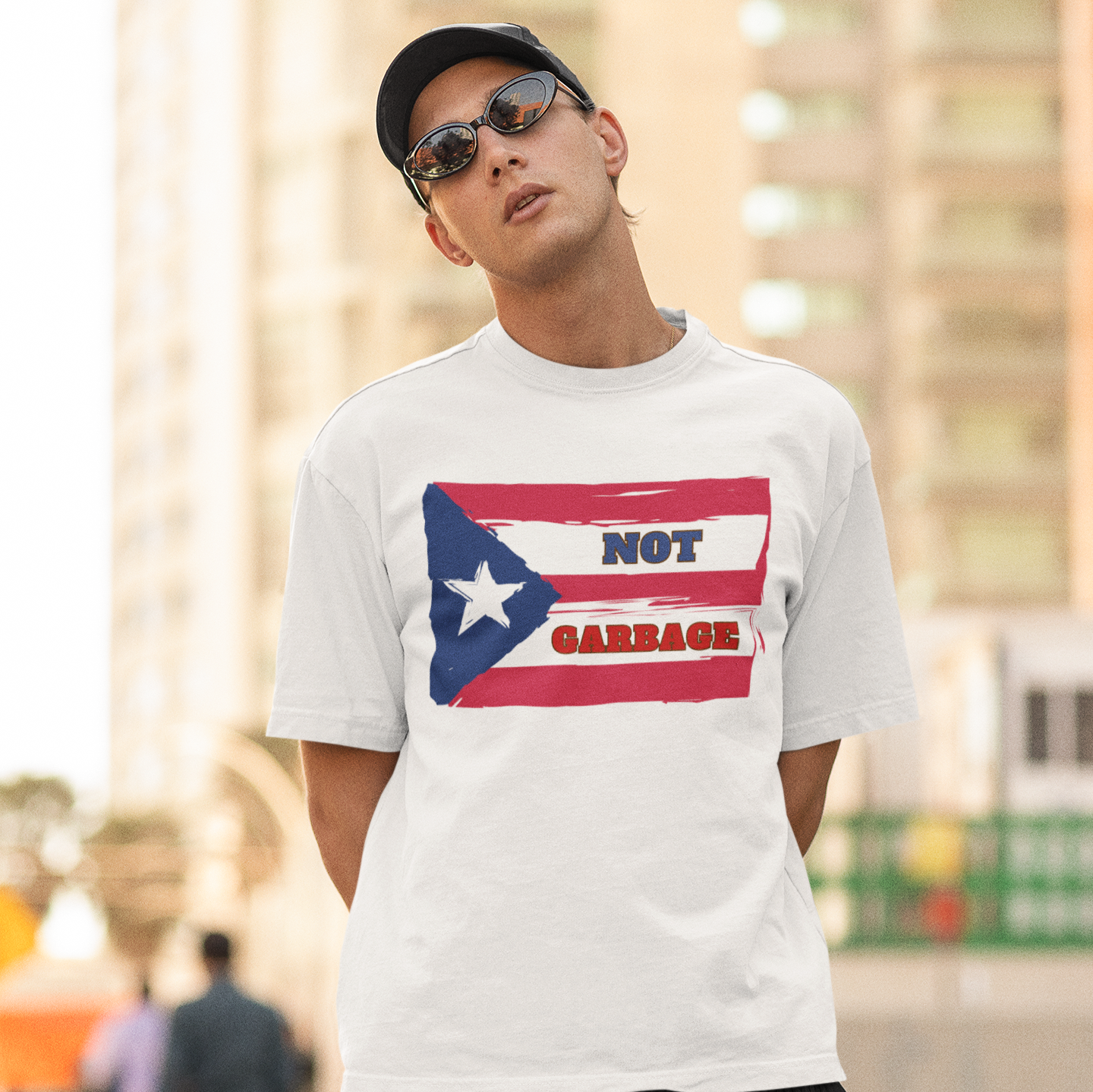 Puerto Rico is Not Garbage Flag T-shirt | Puerto Rican Pride | Viral Latino Tees | Unisex - 3 Colors