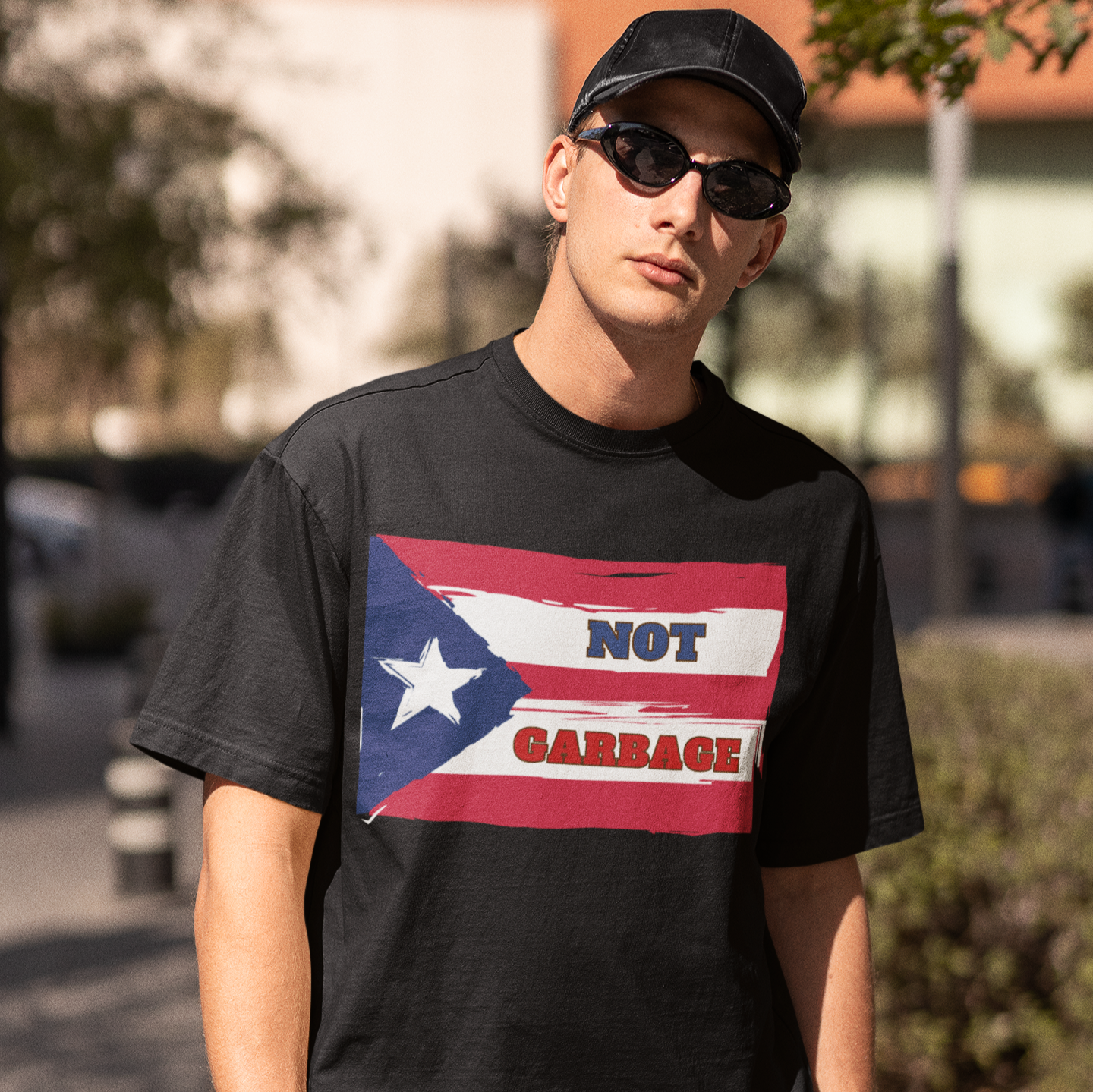 Puerto Rico is Not Garbage Flag T-shirt | Puerto Rican Pride | Viral Latino Tees | Unisex - 3 Colors