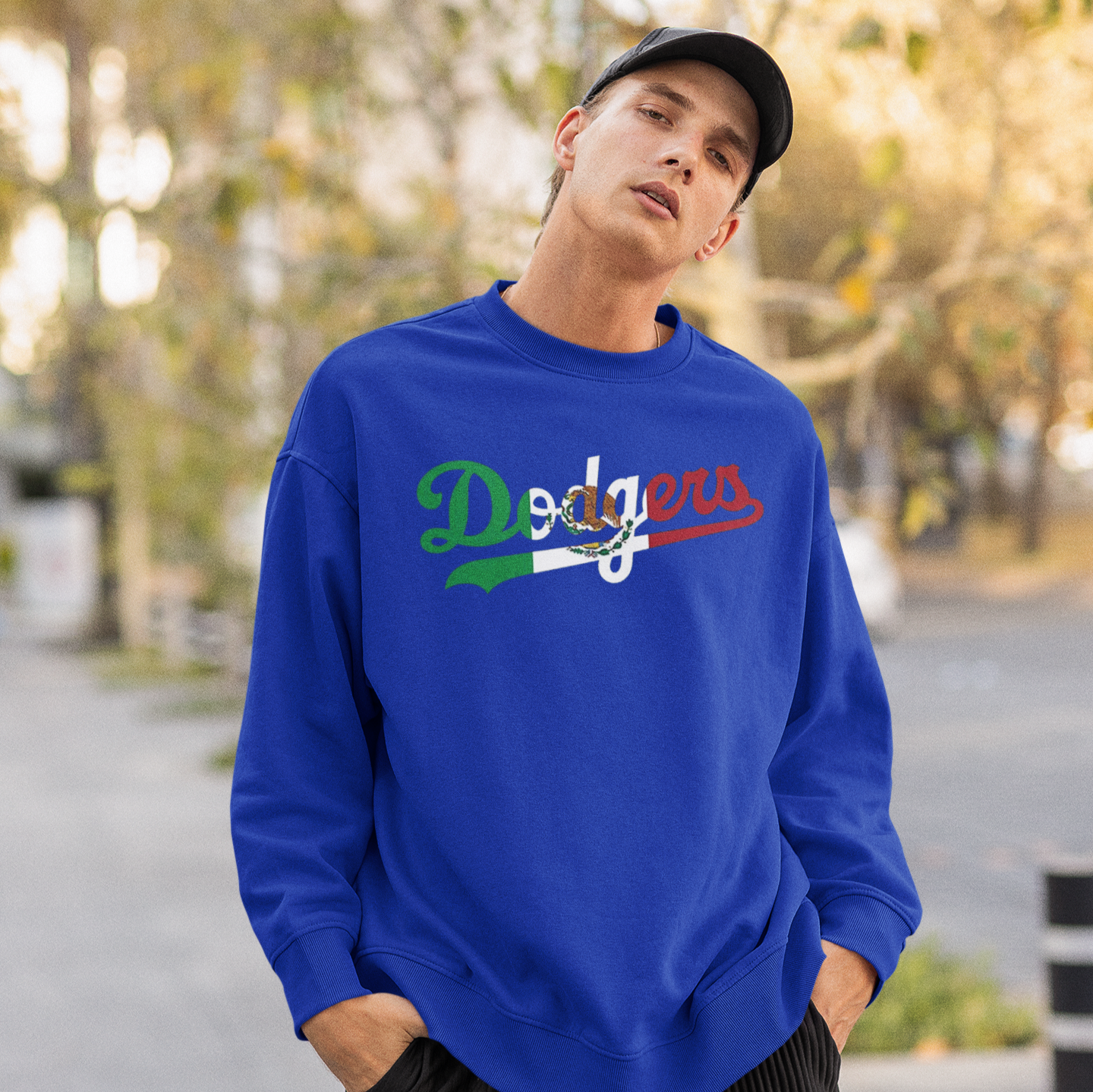 Los Angeles Mexican Pride Dodger Crewneck Sweatshirt | World Series 2024 LA Champions Baseball | Funny Latino | 3 Colors