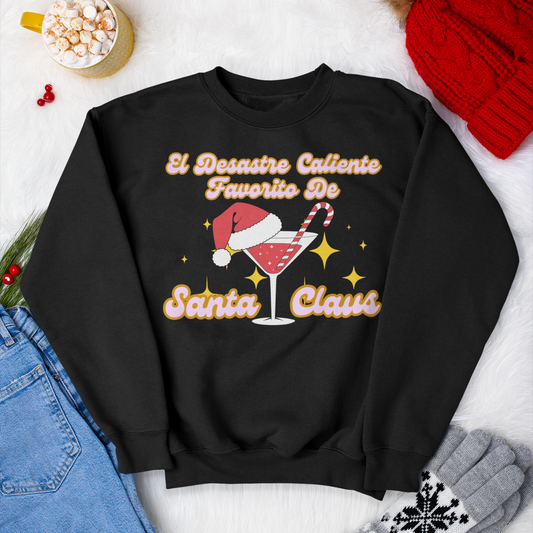 El Desastre Caliente Favorito De Santa Claus Ugly Christmas Sweater | Funny Latino | (3 COLORS)