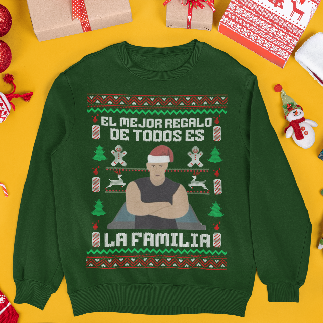 El Mejor Regalo De Todos Es La Familia Vin Fast Furious Latino Ugly Christmas Sweater | Diesel 3 Colors