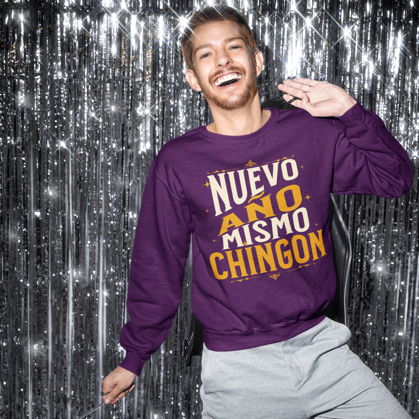 Nuevo Año Mismo Chingon Latino Happy New Year 2025 Crewneck Sweater | Funny Nuevo Año | 3 Colors