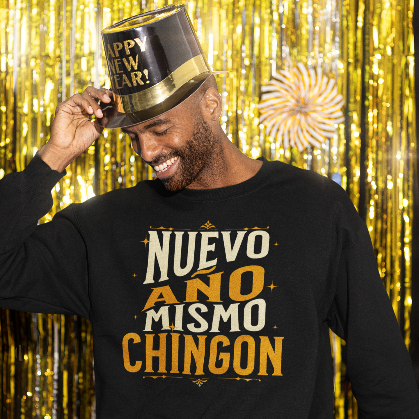 Nuevo Año Mismo Chingon Latino Happy New Year 2025 Crewneck Sweater | Funny Nuevo Año | 3 Colors