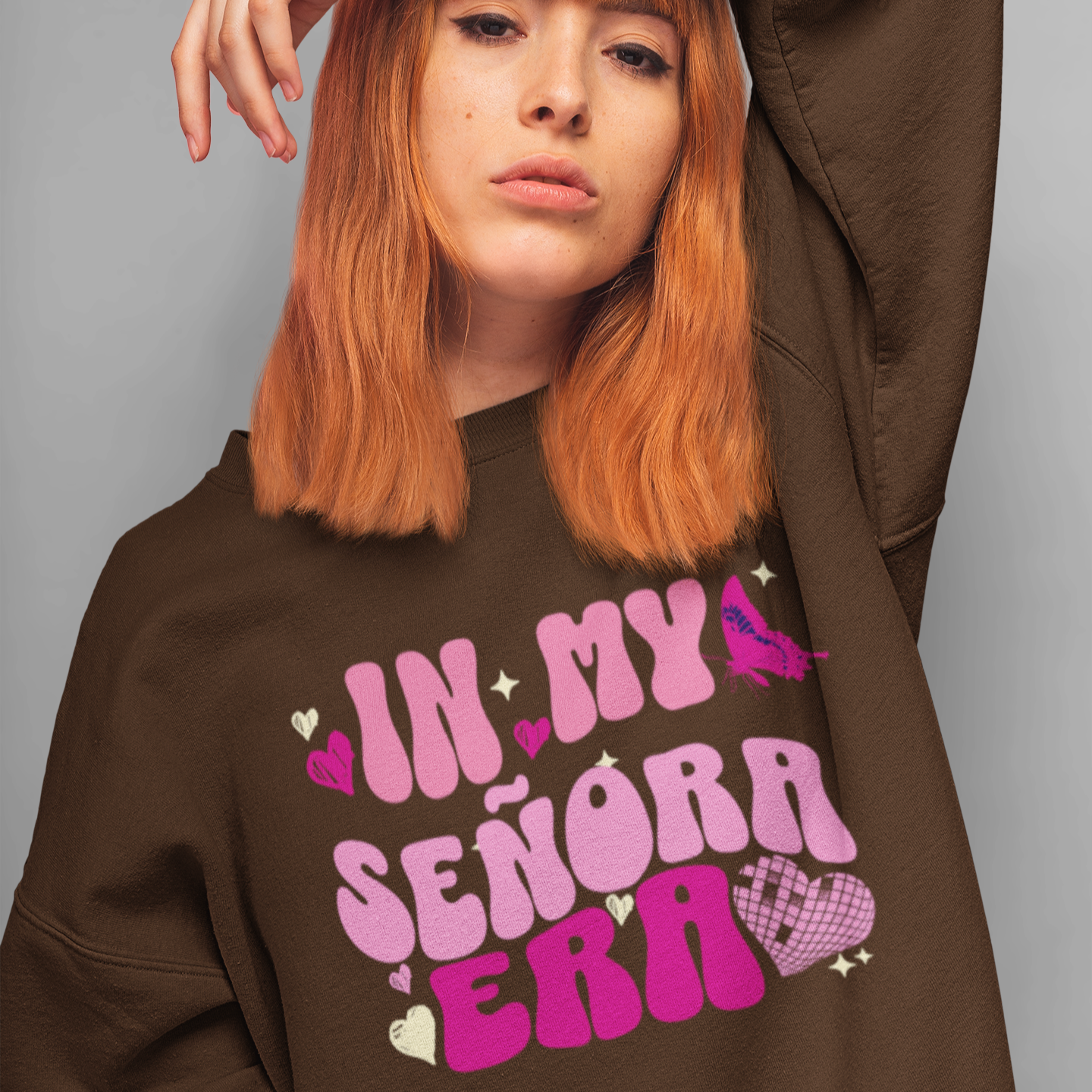 In My Señora Era Latina Mom Comfy Crewneck Sweater | Funny Viral Latino | 3 Colors