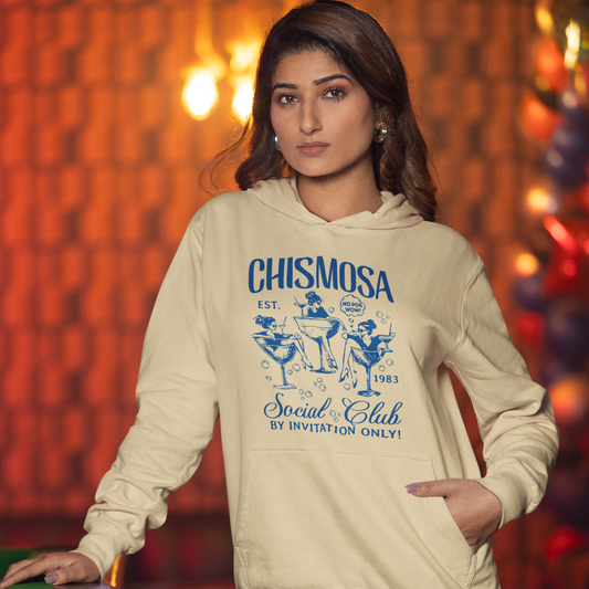 Chismosa Social Club Comfy Warm Hoodie | No Pos Wow! By Invitation Only! Funny Latino | 3 Colors Available