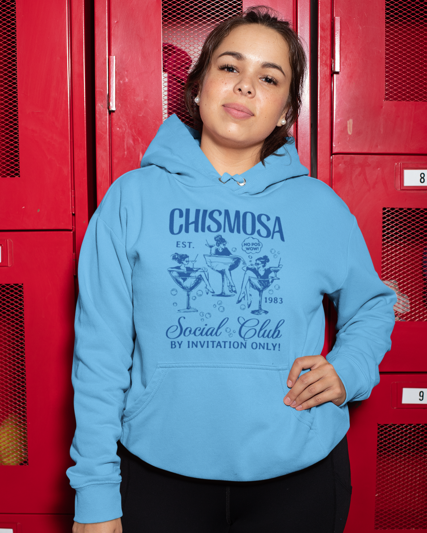 Chismosa Social Club Comfy Warm Hoodie | No Pos Wow! By Invitation Only! Funny Latino | 3 Colors Available