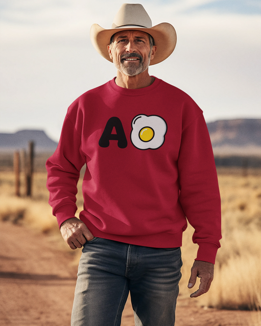 A Huevo Mexican/Central American Slang Fleece-Lined Crewneck Sweater | Mexico Joke Design Latino Pride Funny Viral - Latinos 4 The World