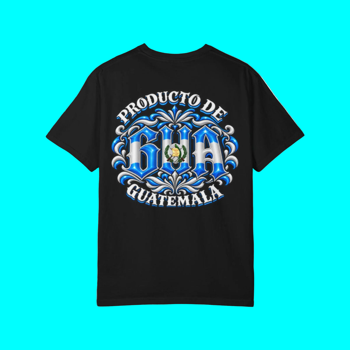 Producto De Guatemala Heritage T-shirt | Old English Style, GUA Guatemalteco Chapin Culture | Heavyweight Cotton